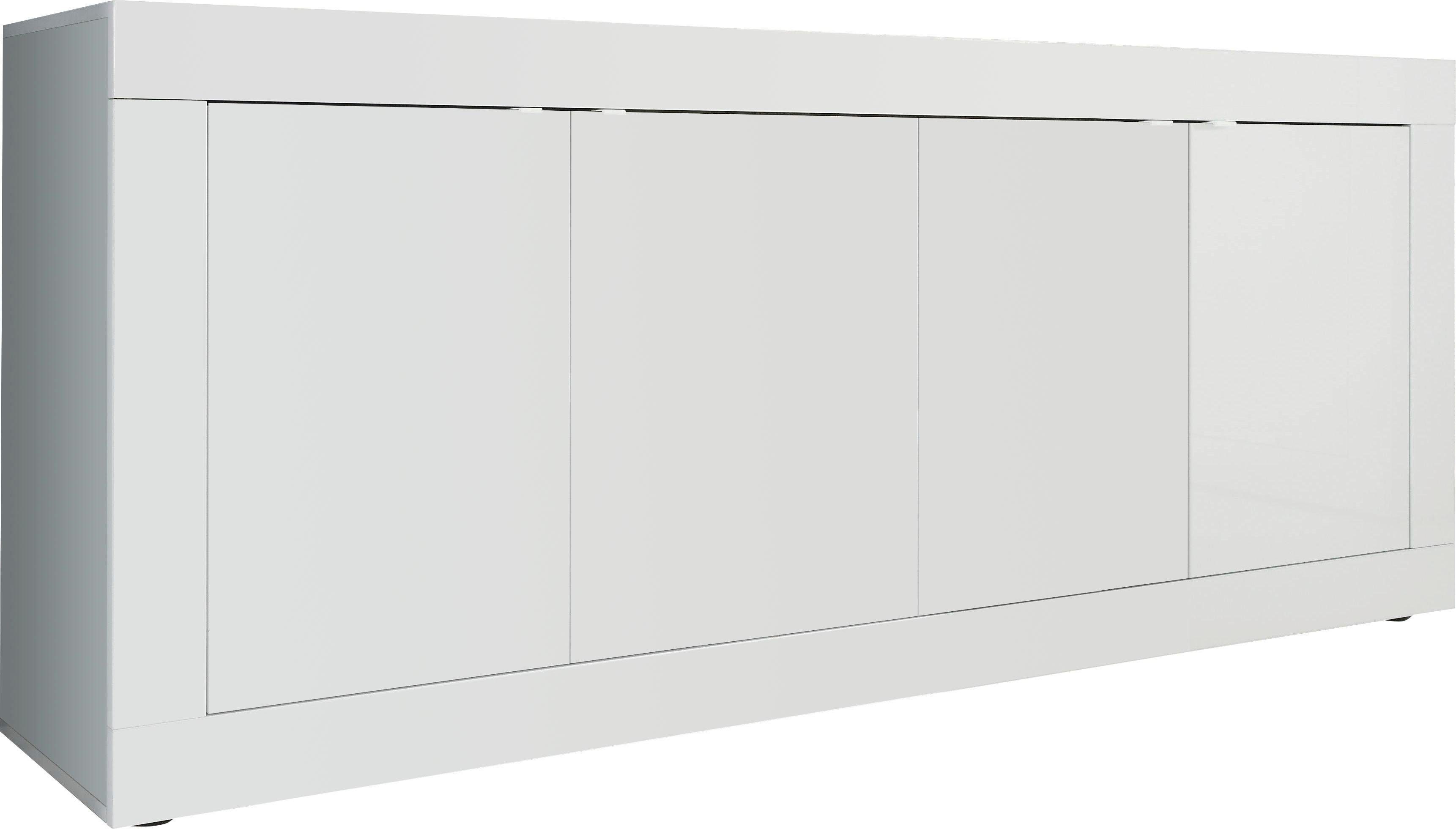 INOSIGN Dressoir Basis breedte 207 cm, commode 4 deuren, dressoir, Metalen handgreep, moderne frame-uitstraling, veel opbergruimte, kleurkeuze