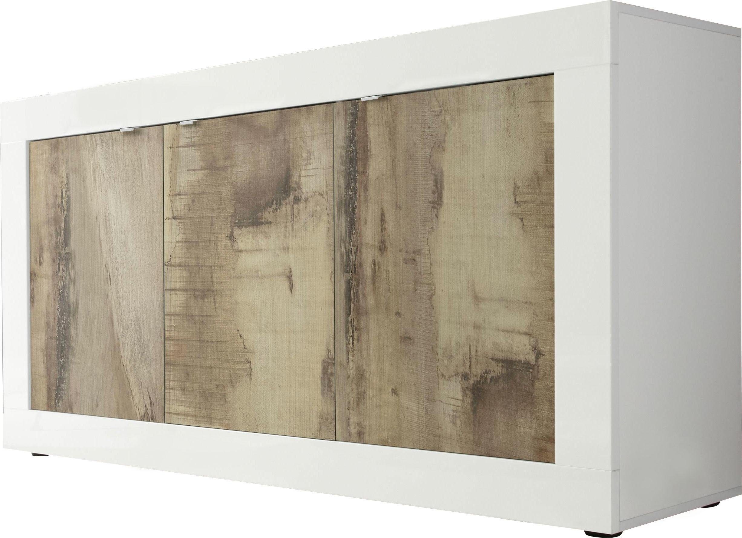 INOSIGN Dressoir Basis breedte 160 cm, commode 3 deuren, dressoir, Metalen handgreep, moderne frame-uitstraling, veel opbergruimte, kleurkeuze