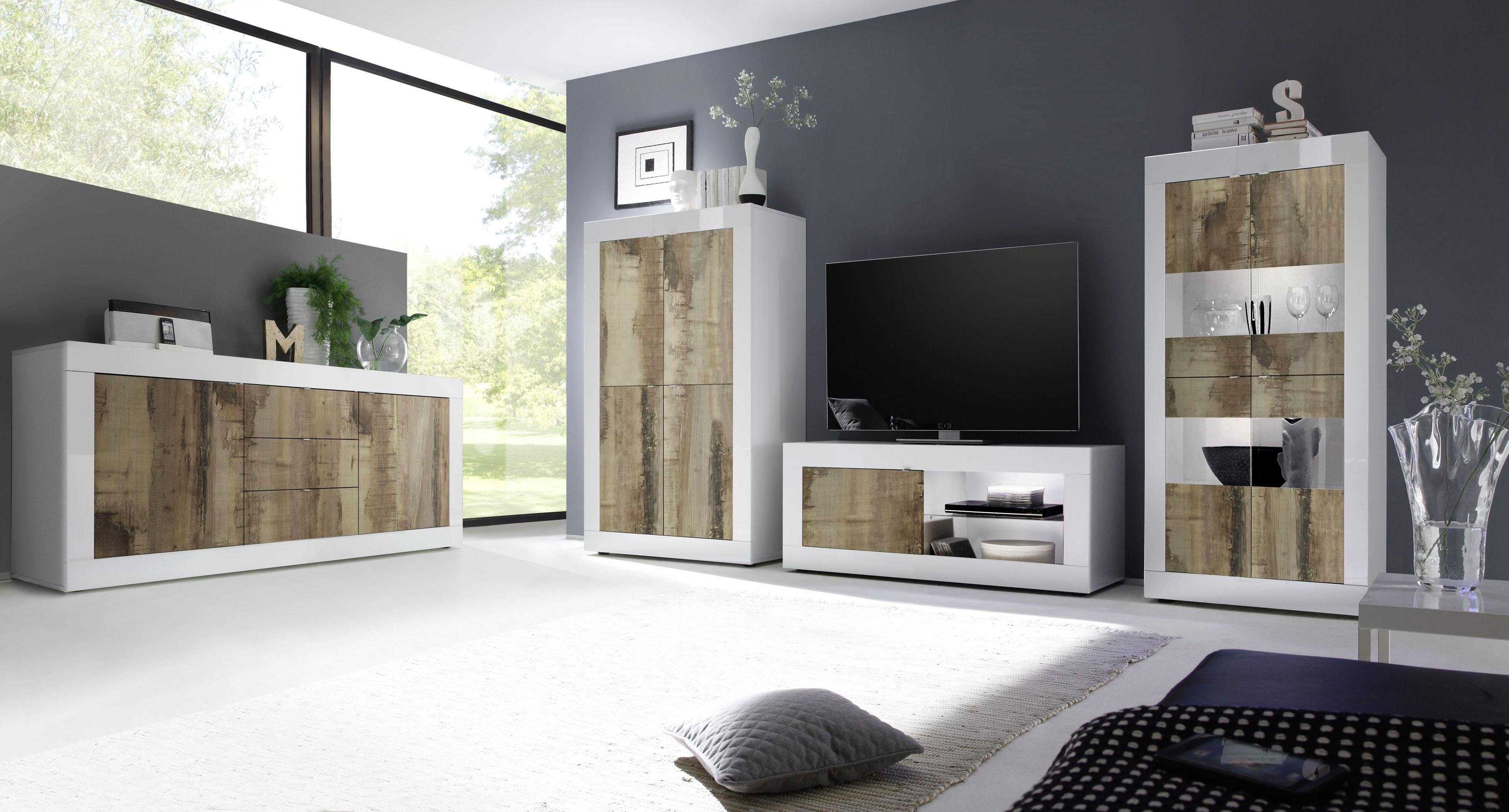 INOSIGN Highboard Basis hoogte 162 cm, breedte 102 cm, commode 4 deuren, hoge commode Metalen handgreep, moderne frame-uitstraling, veel opbergruimte, kleurkeuze