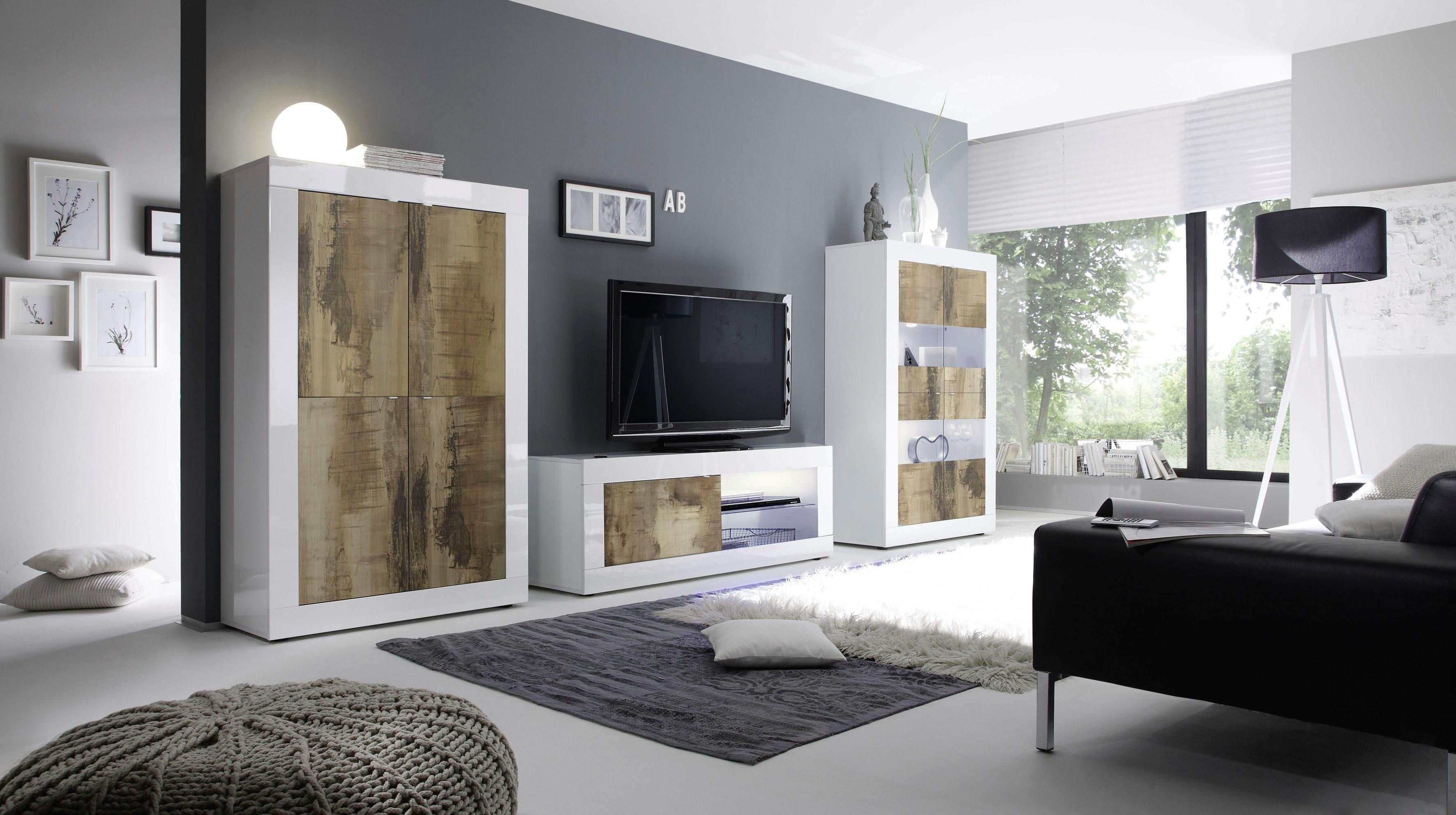 INOSIGN Highboard Basis hoogte 162 cm, breedte 102 cm, commode 4 deuren, hoge commode Metalen handgreep, moderne frame-uitstraling, veel opbergruimte, kleurkeuze