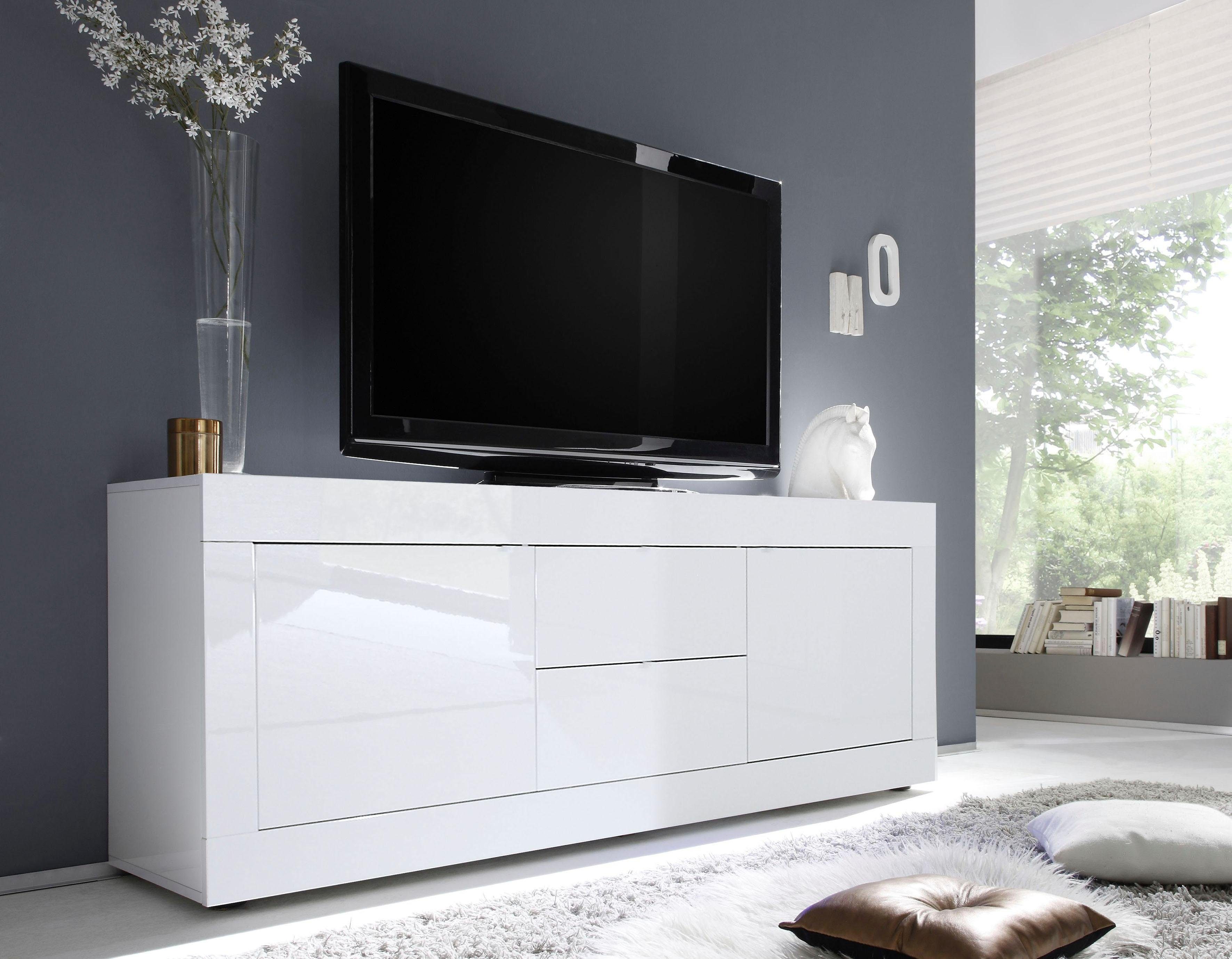 inosign tv-meubel basic , breedte 210 cm wit