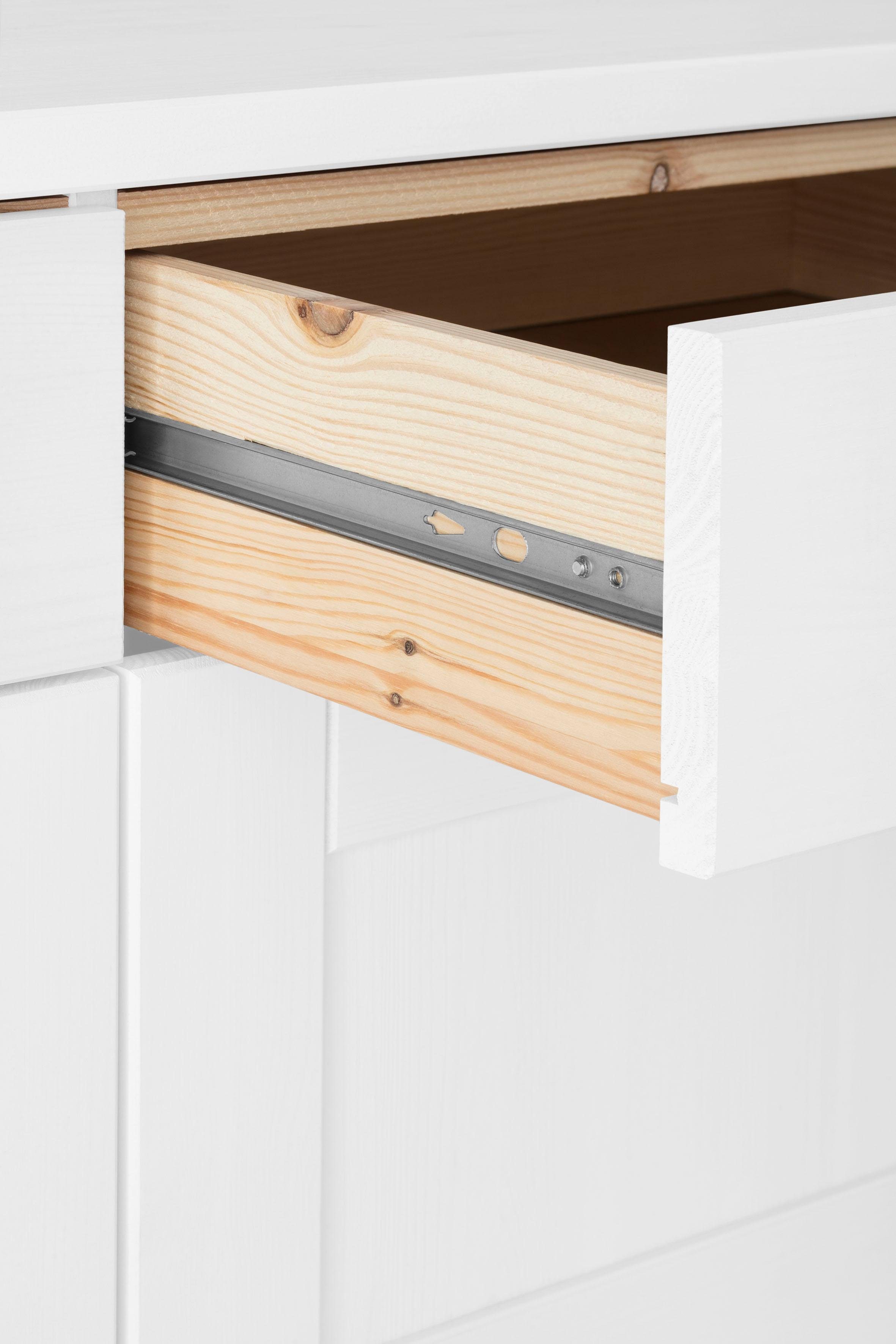 Home affaire Onderkast Alby Breedte 100 cm, 1 deur, 4 laden