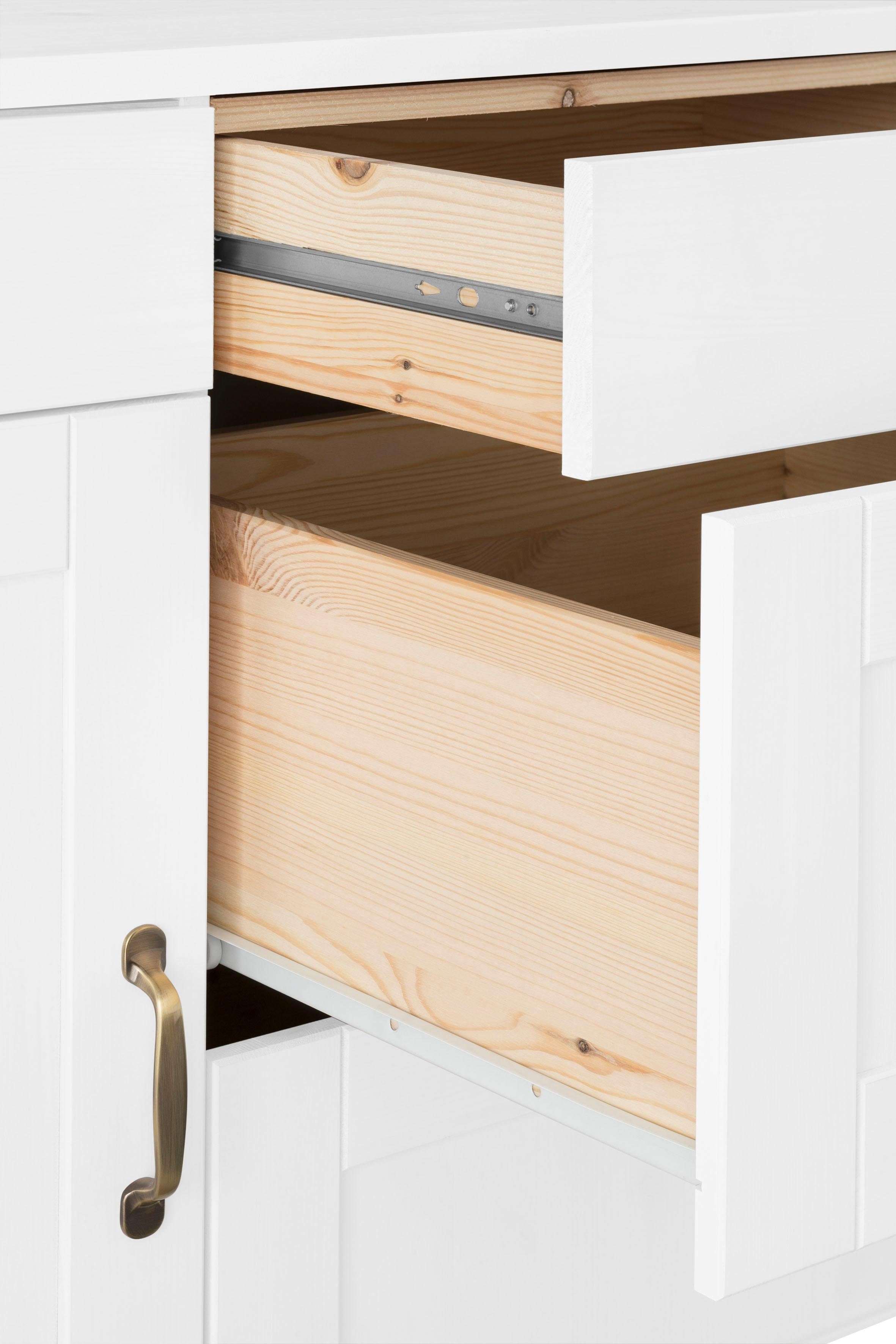 Home affaire Onderkast Alby Breedte 100 cm, 1 deur, 4 laden