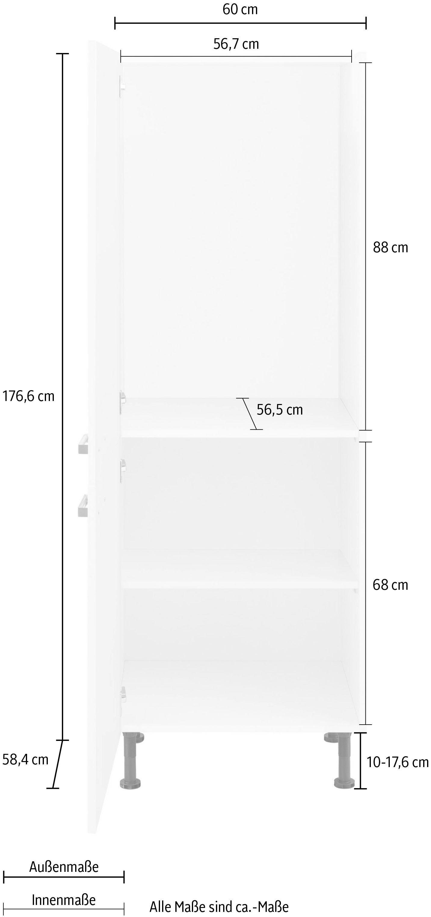 OPTIFIT Koelkastombouw Parma Breedte 60 cm