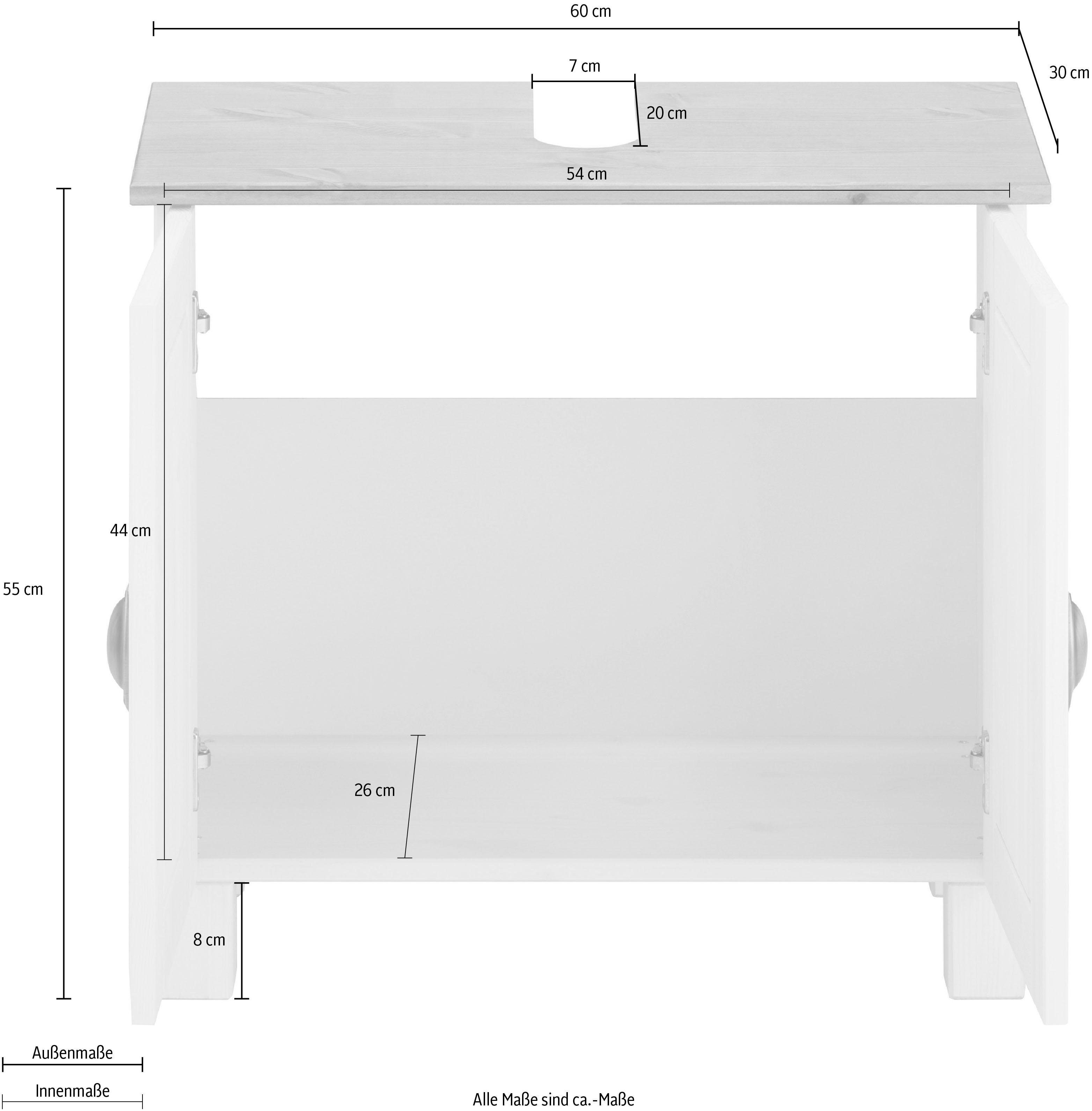 Home affaire Wastafelonderkast Oslo Breedte 60 cm