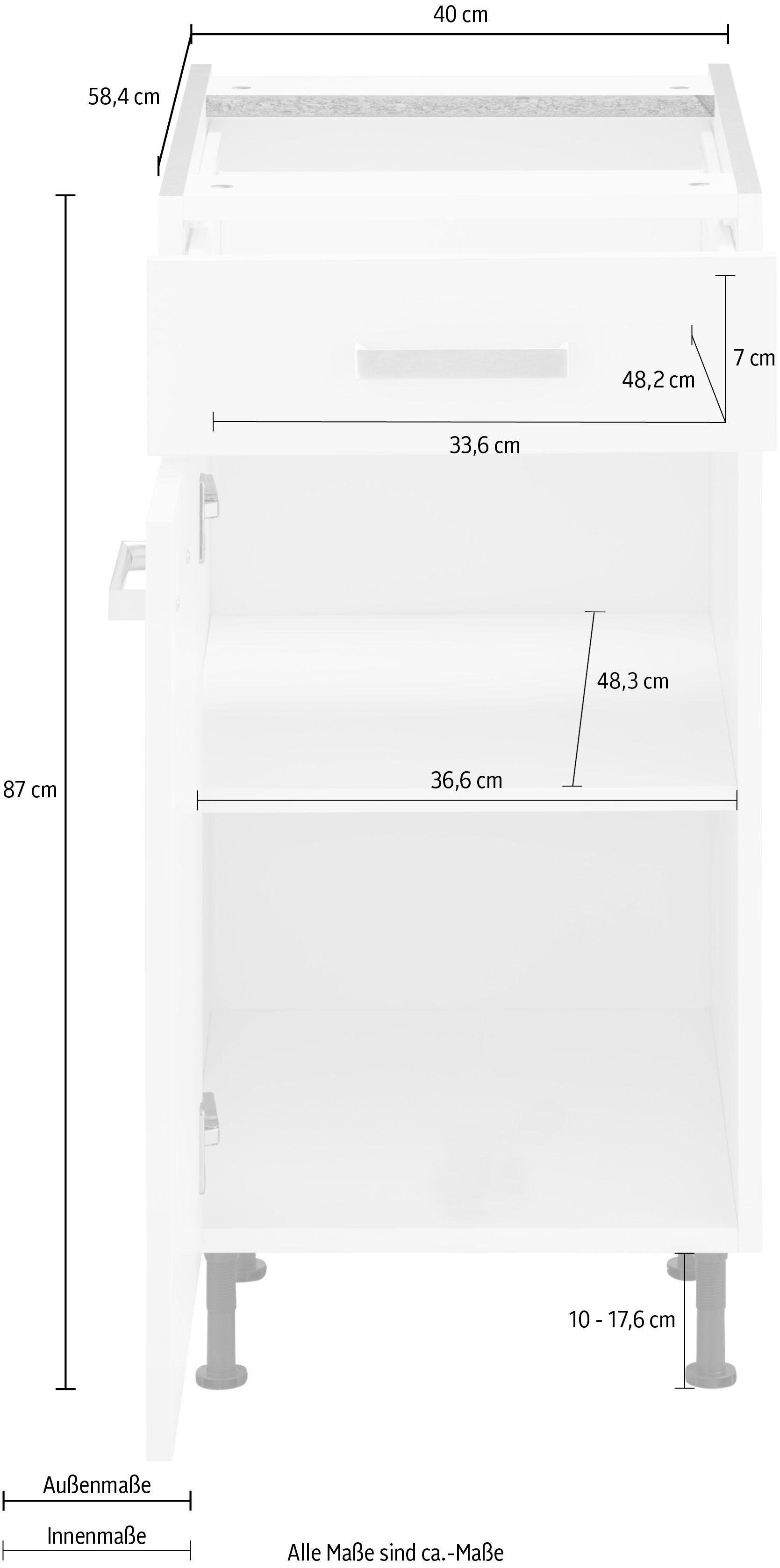 OPTIFIT Onderkast Parma Breedte 40 cm