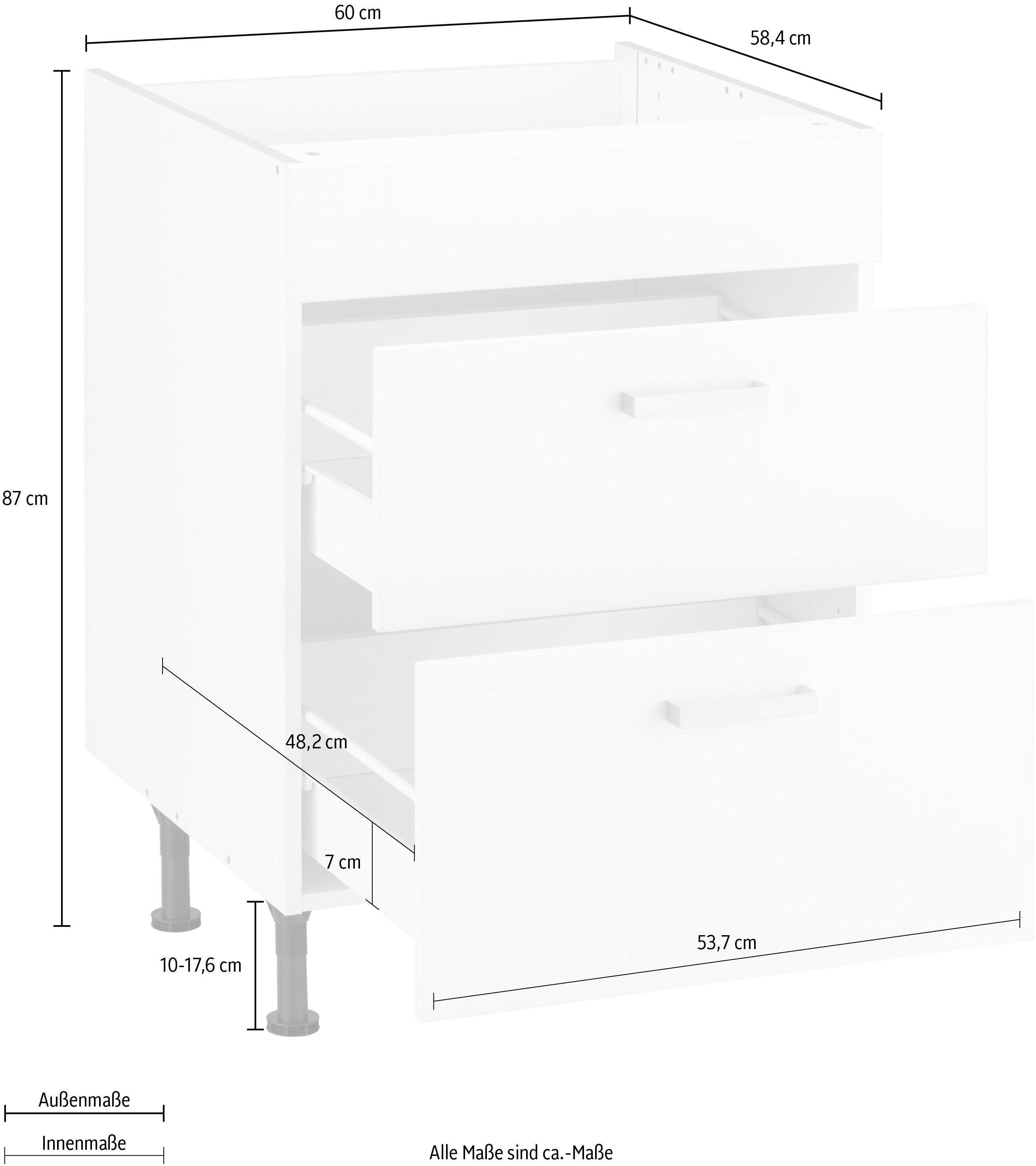 OPTIFIT Ombouwkast voor fornuis Parma Breedte 60 cm