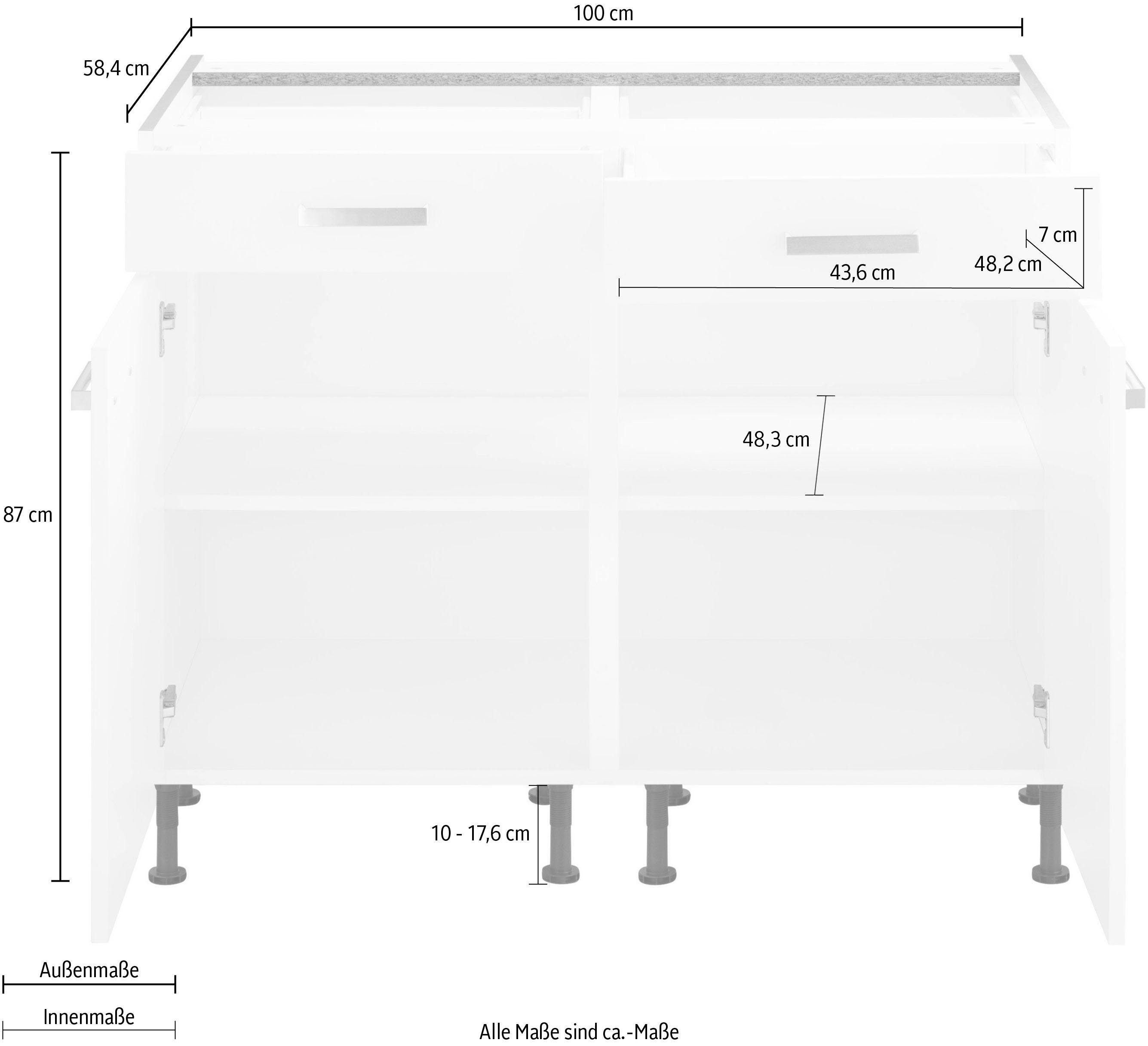 OPTIFIT Onderkast Parma Breedte 100 cm