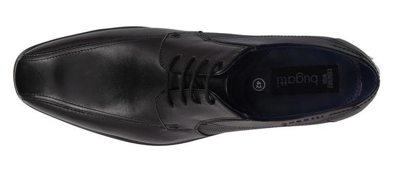 Bugatti Veterschoenen met zij-embossing, vrijetijdsschoen, lage schoen, veterschoen