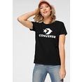 converse t-shirt converse scripted star chevron short sleeve crew t-shirt zwart