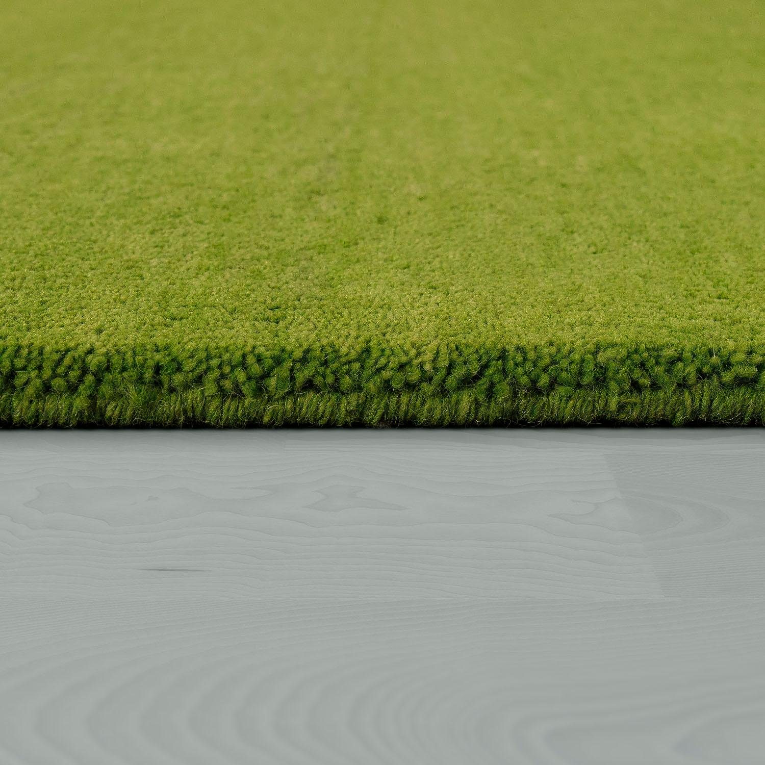 Paco Home Wollen kleed Atlas 100 Gabbeh, korte pool, met de hand geweven, zuivere wol, unikleurig