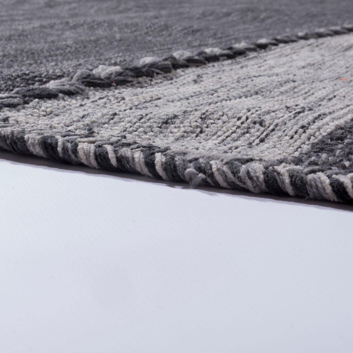 Paco Home Vloerkleed Kilim 217 met de hand geweven tweezijdig te gebruiken kleed, puur katoen, gestreept, woonkamer