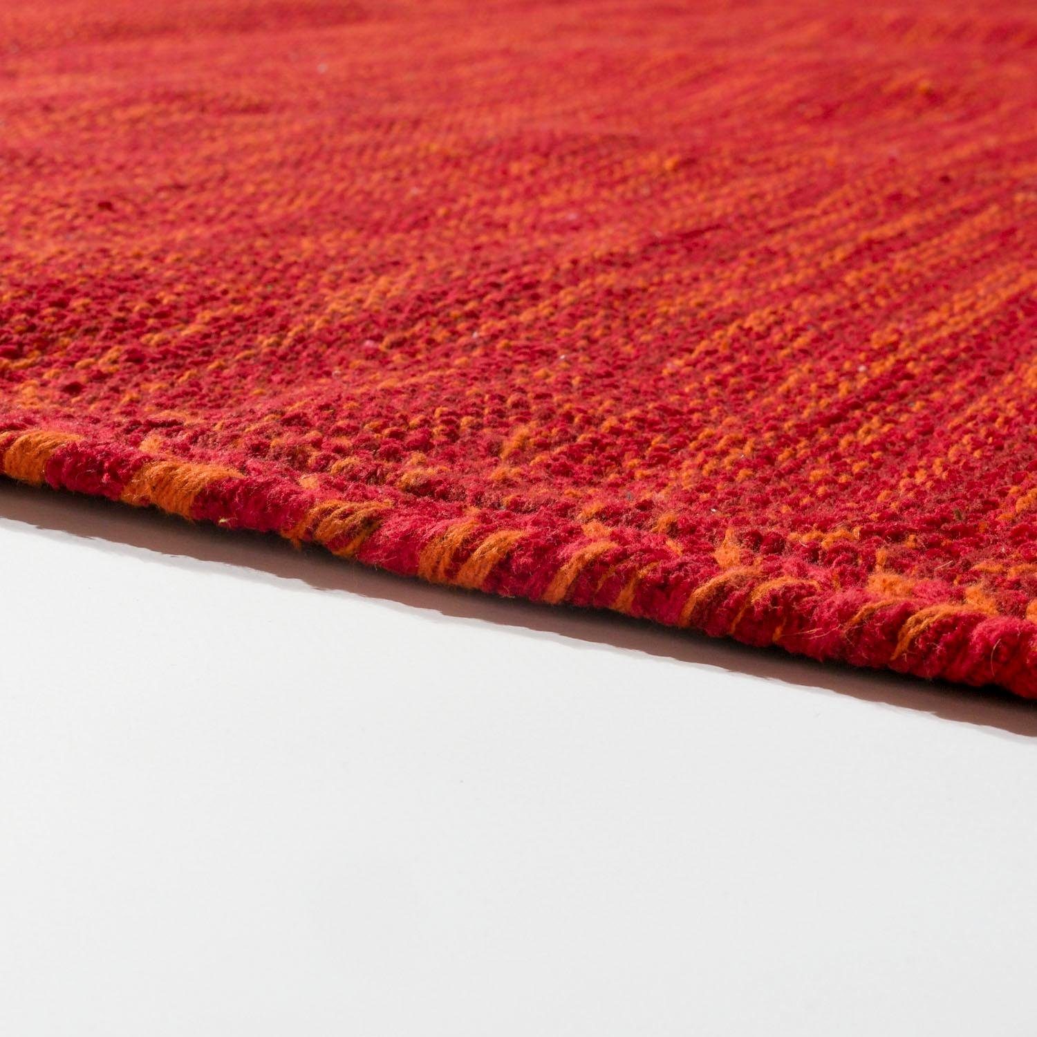Paco Home Vloerkleed Kilim 210 Handgeweven, platweefsel, puur katoen, met de hand geweven, unikleurig
