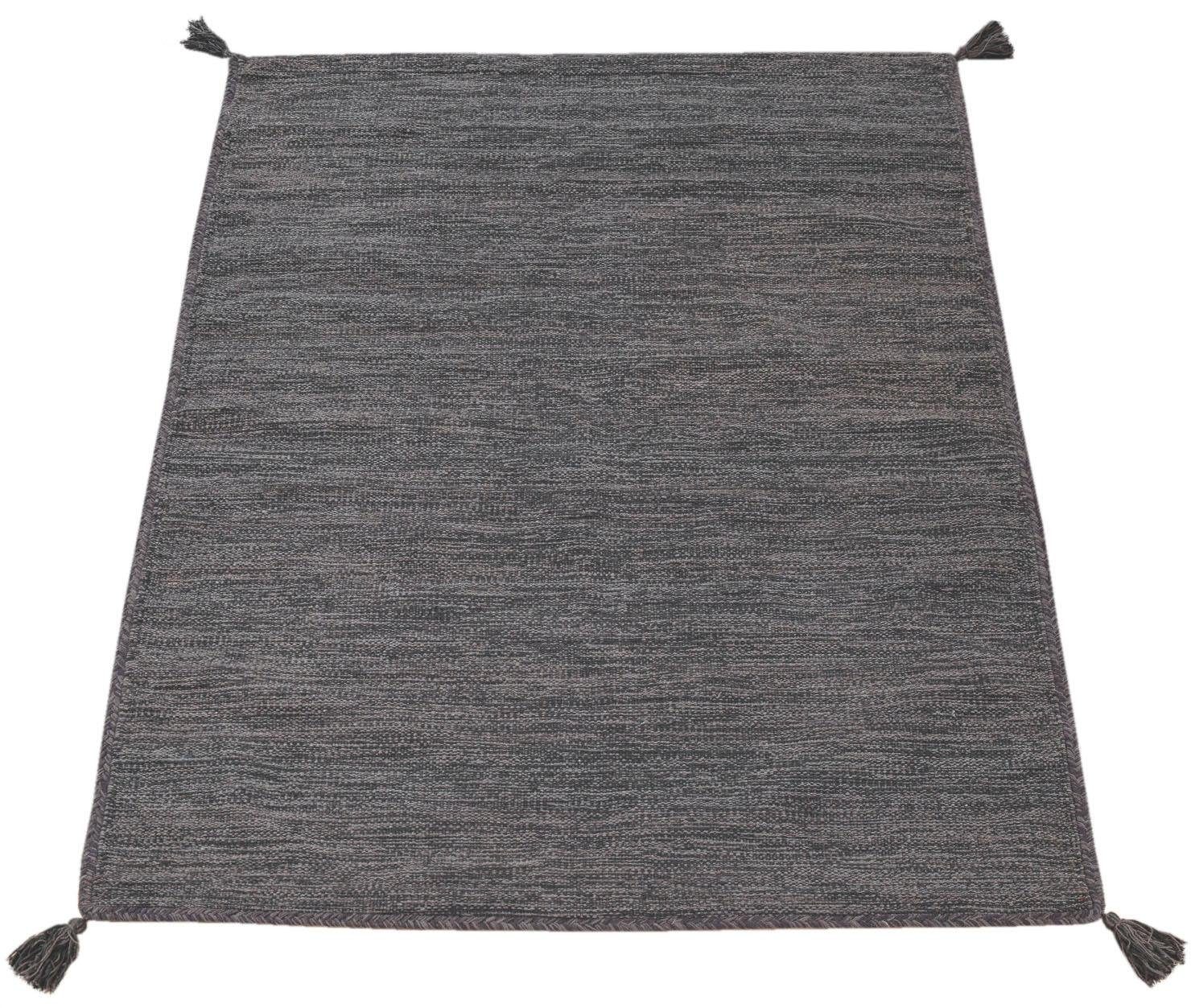 Paco Home Vloerkleed Kilim 210 Handgeweven, platweefsel, puur katoen, met de hand geweven, unikleurig