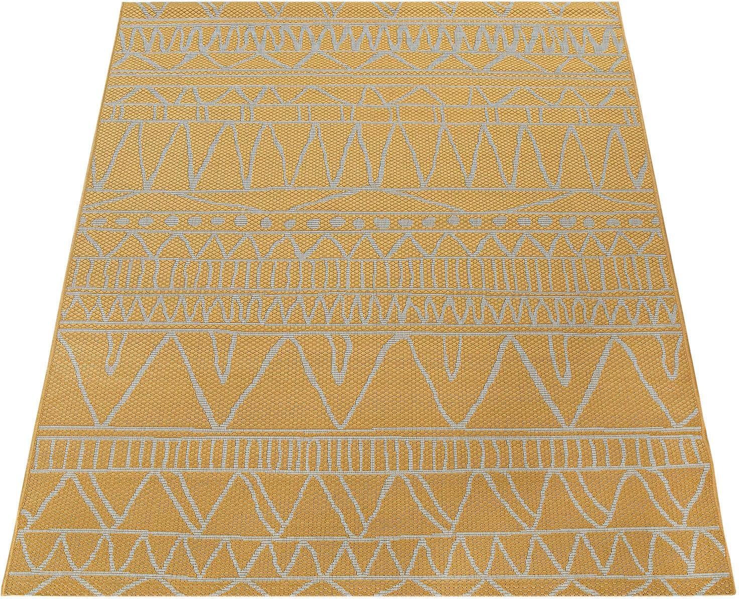 Paco Home Vloerkleed Illusion 321 Platweefsel, modern design, geschikt voor binnen en buiten, uv-bestendig