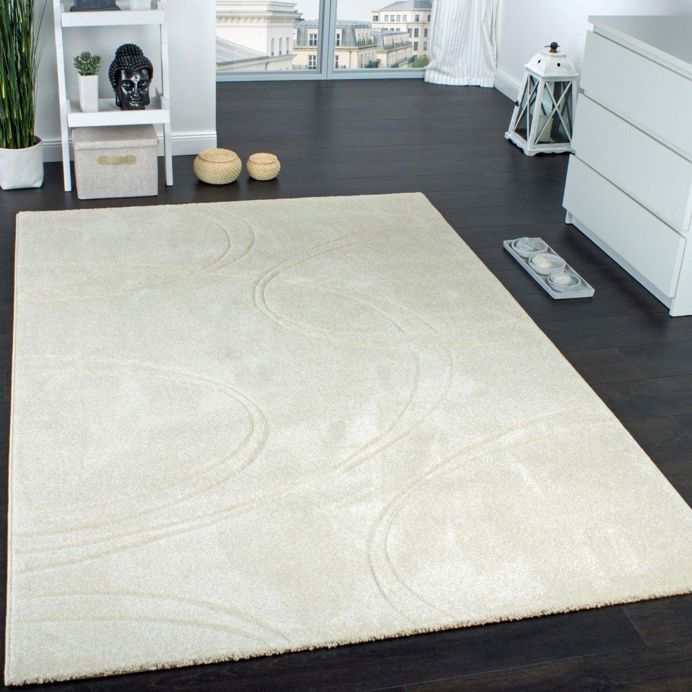 Paco Home Vloerkleed Brilliance 757 Korte pool, met 3D-design, ideaal in de woonkamer & slaapkamer