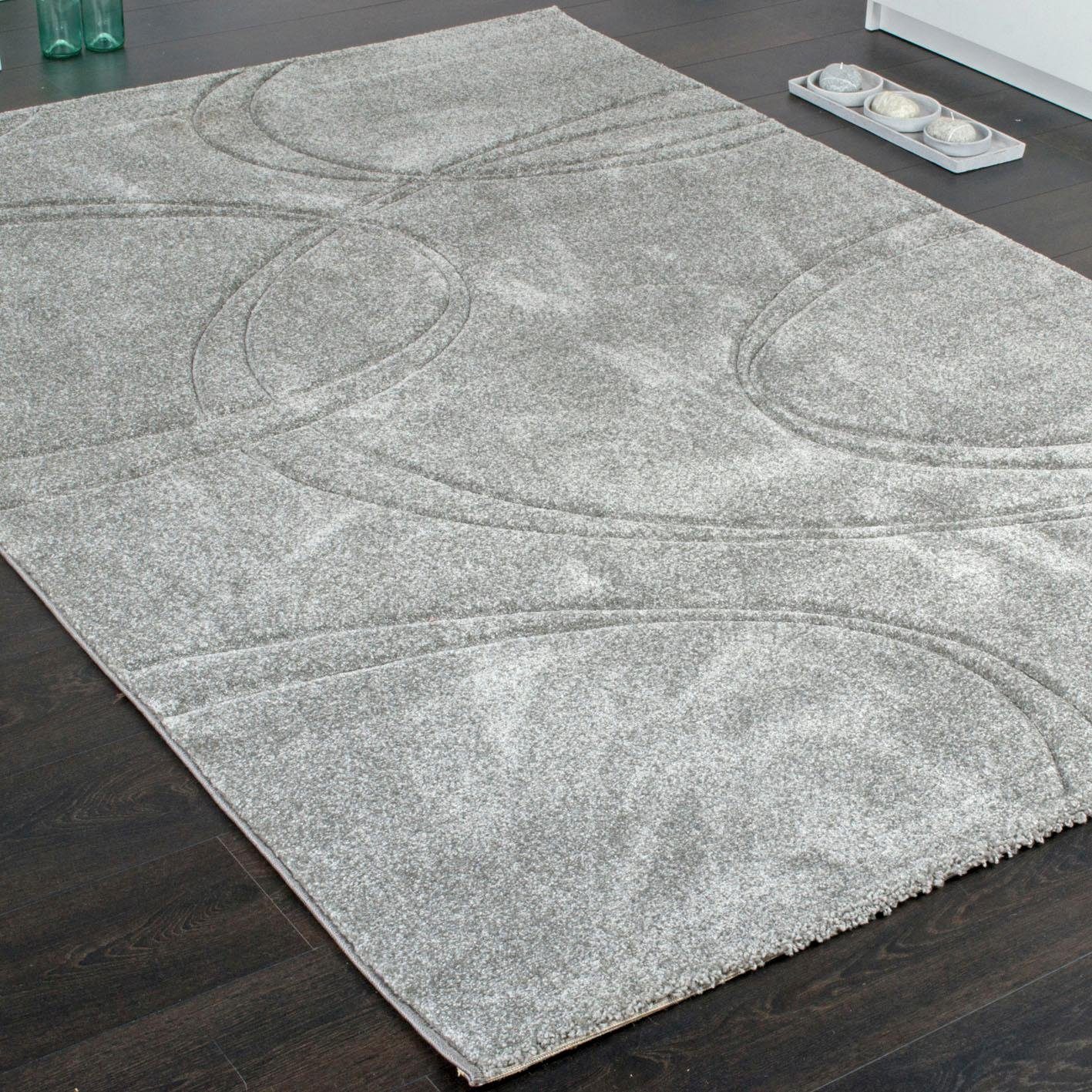 Paco Home Vloerkleed Brilliance 757 Korte pool, met 3D-design, ideaal in de woonkamer & slaapkamer