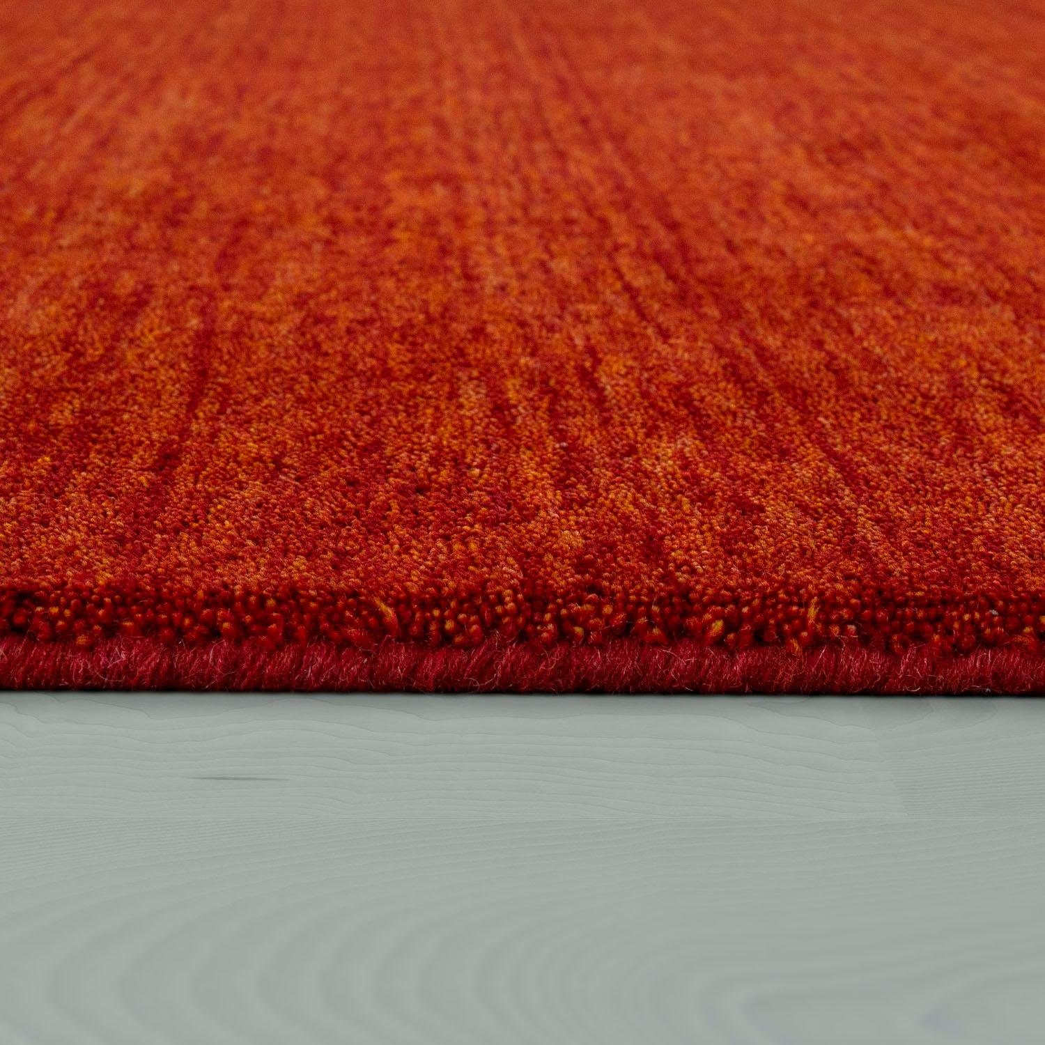 Paco Home Wollen kleed Atlas 100 Gabbeh, korte pool, met de hand geweven, zuivere wol, unikleurig