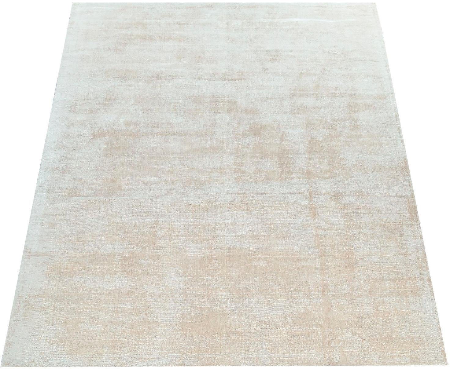 Paco Home Vloerkleed Glori 330 Handgeweven, korte pool, 100% viscose, met de hand geweven, met lichte gloed moderne vloerkleden maat 160 cm x 230 cm