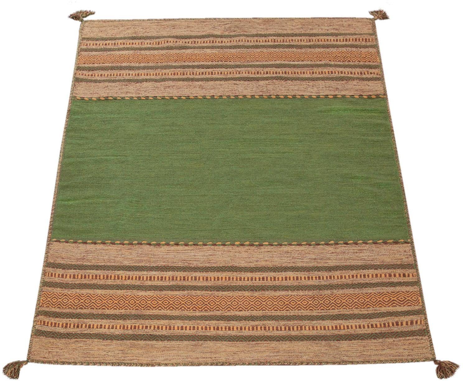 Paco Home Vloerkleed Kilim 217 met de hand geweven tweezijdig te gebruiken kleed, puur katoen, gestreept, woonkamer