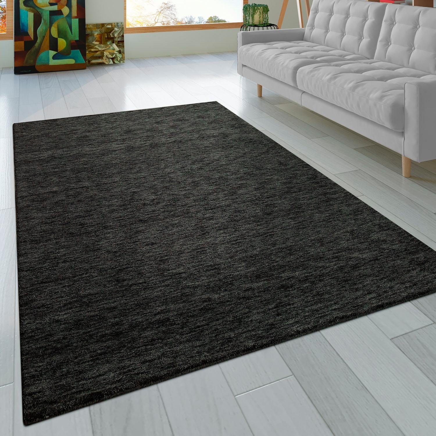 Paco Home Wollen kleed Atlas 100 Gabbeh, korte pool, met de hand geweven, zuivere wol, unikleurig