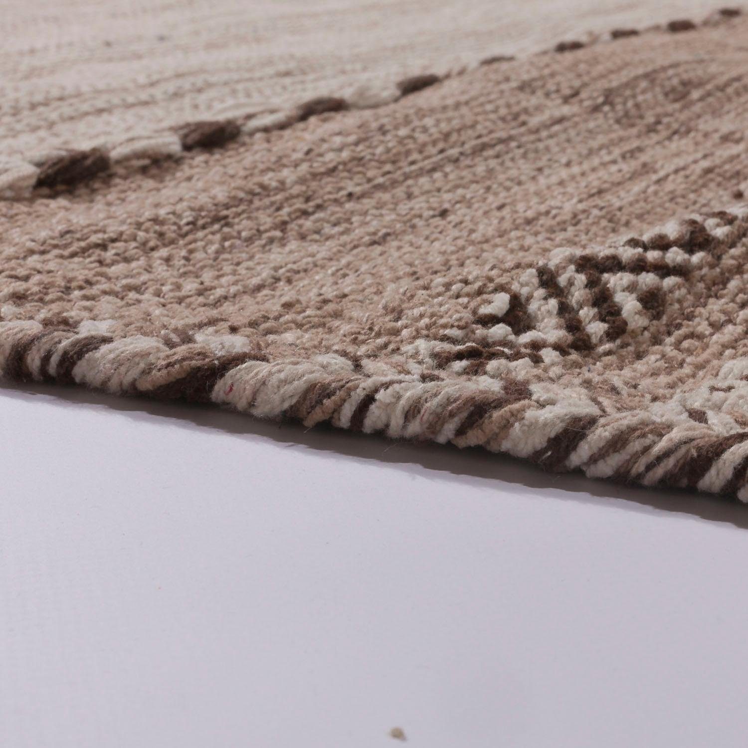 Paco Home Vloerkleed Kilim 217 met de hand geweven tweezijdig te gebruiken kleed, puur katoen, gestreept, woonkamer
