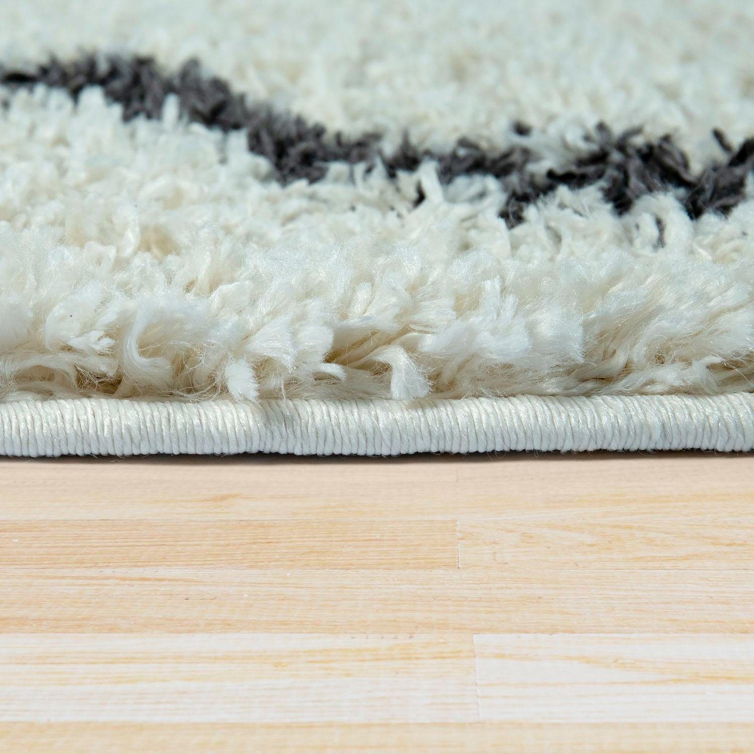 Paco Home Hoogpolig vloerkleed Helsinki 531 zachte, hoogpolige shaggy, scandinavisch design, met franje