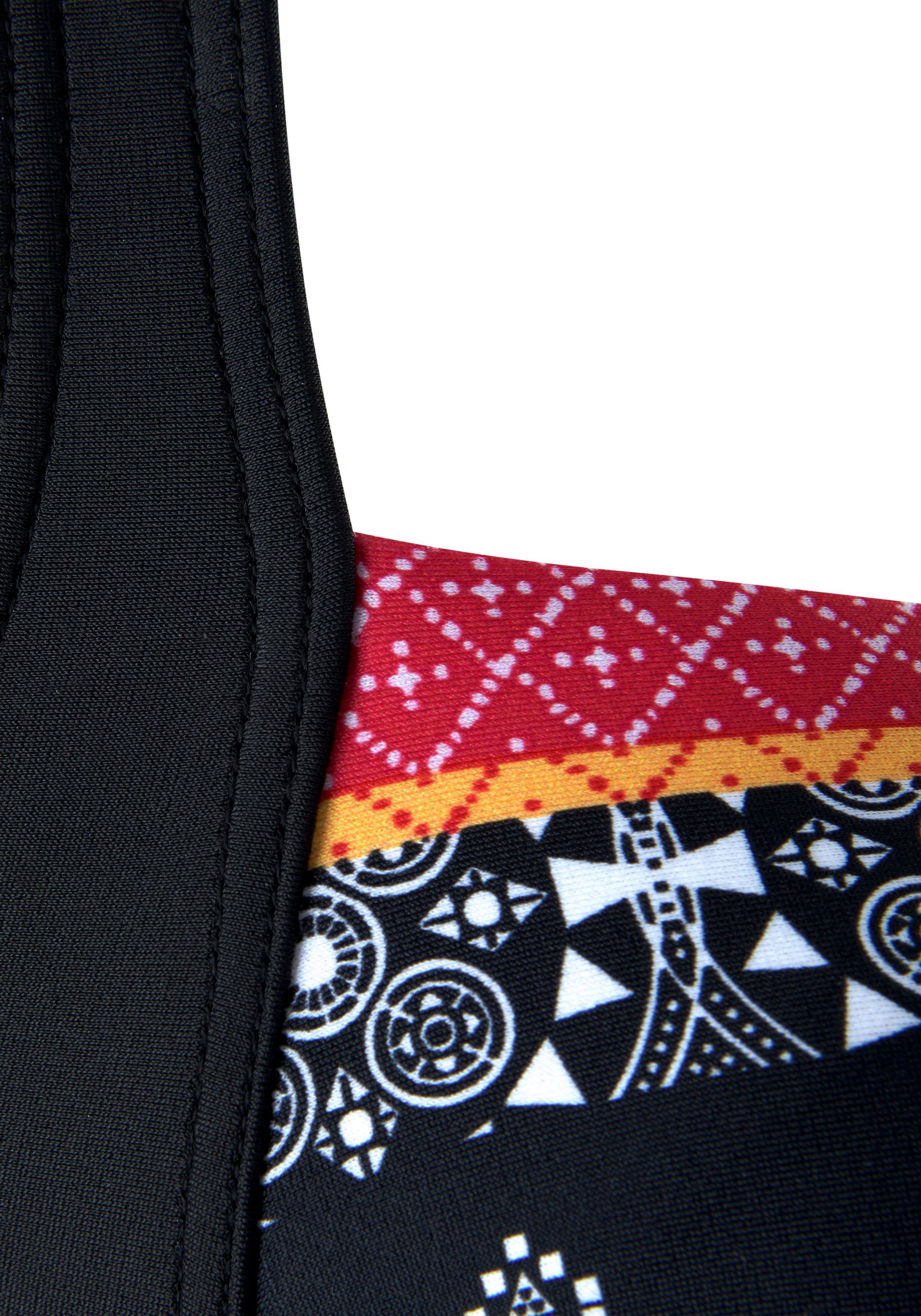 Lascana Badpak Kimer met moderne print en modellerend effect