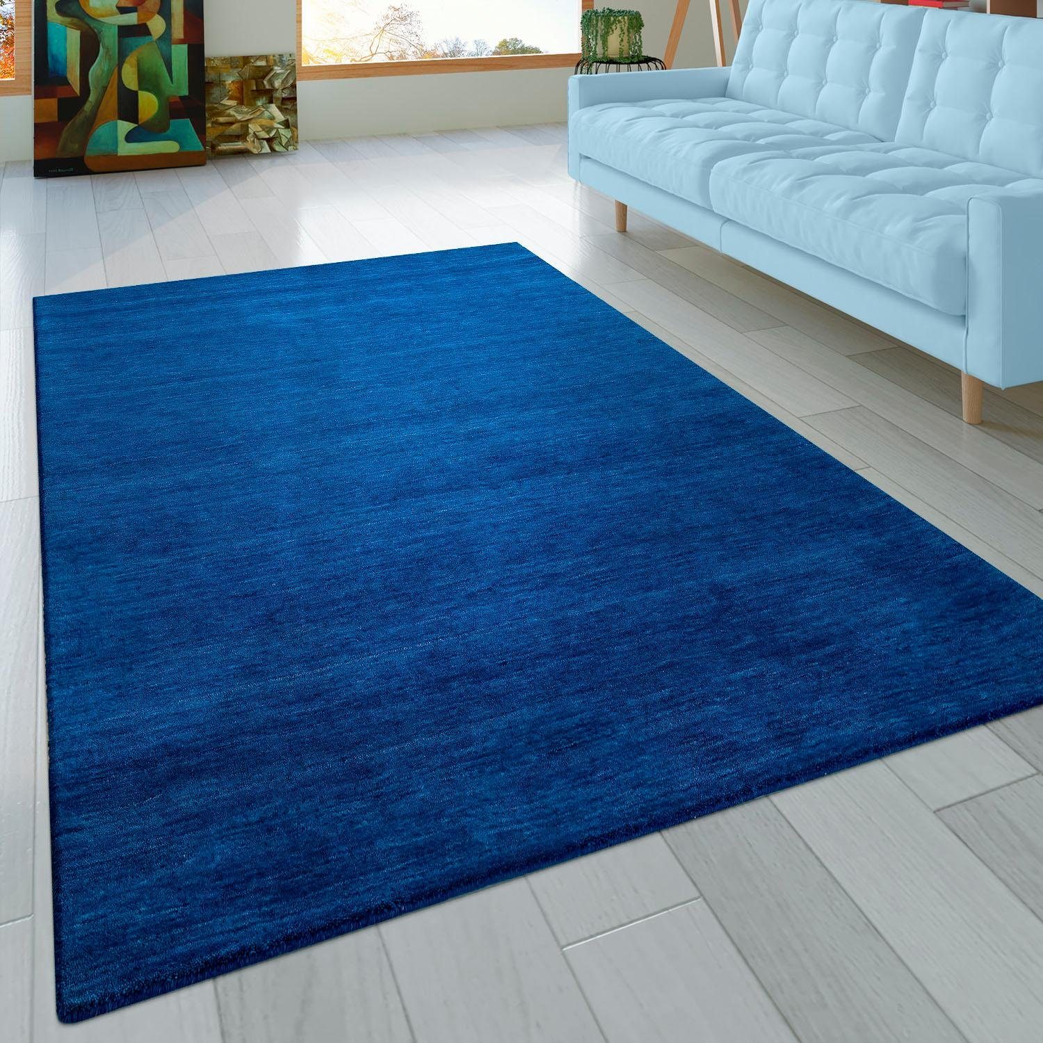 Paco Home Wollen kleed Atlas 100 Gabbeh, korte pool, met de hand geweven, zuivere wol, unikleurig