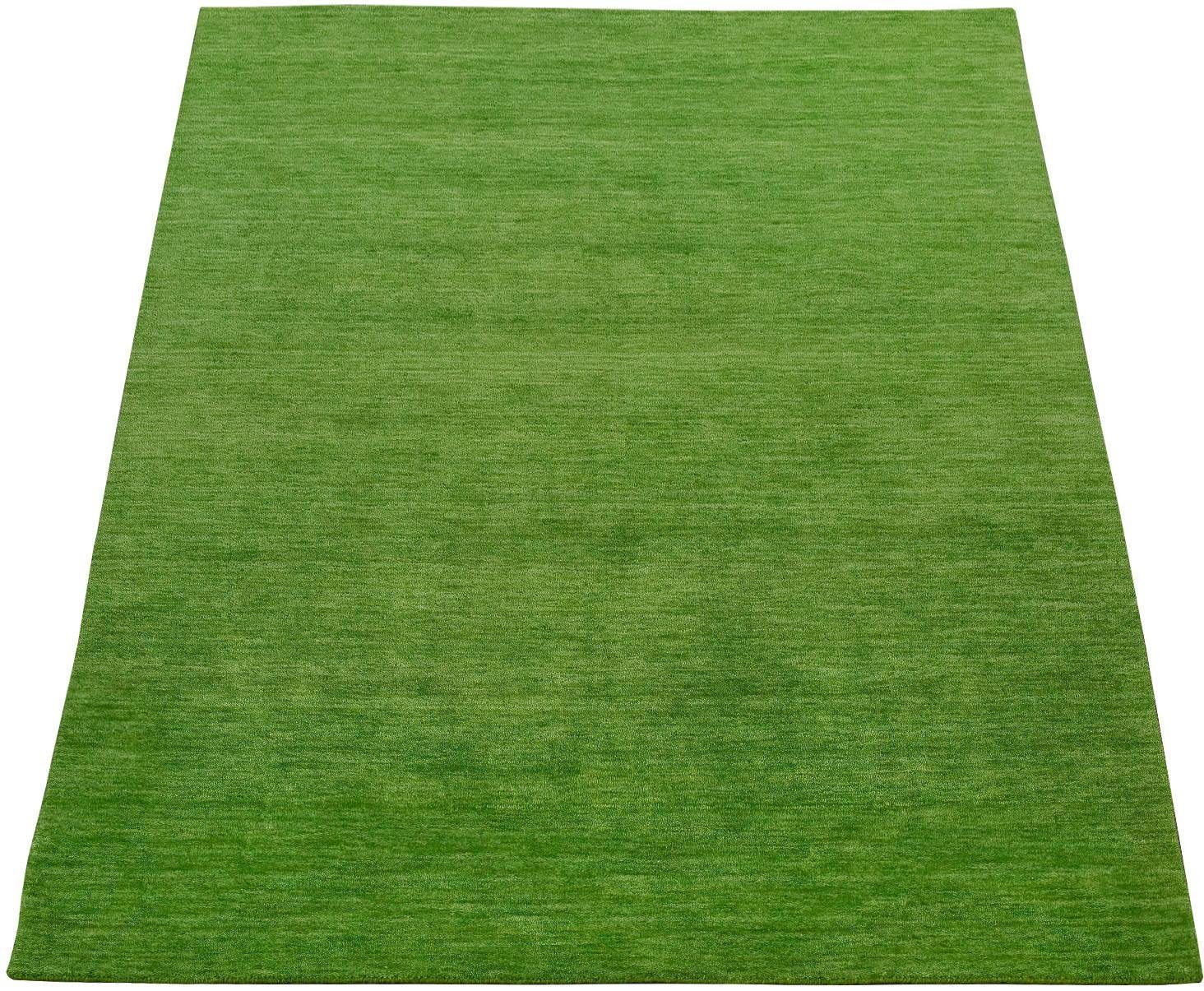 Paco Home Wollen kleed Atlas 100 Gabbeh, korte pool, met de hand geweven, zuivere wol, unikleurig