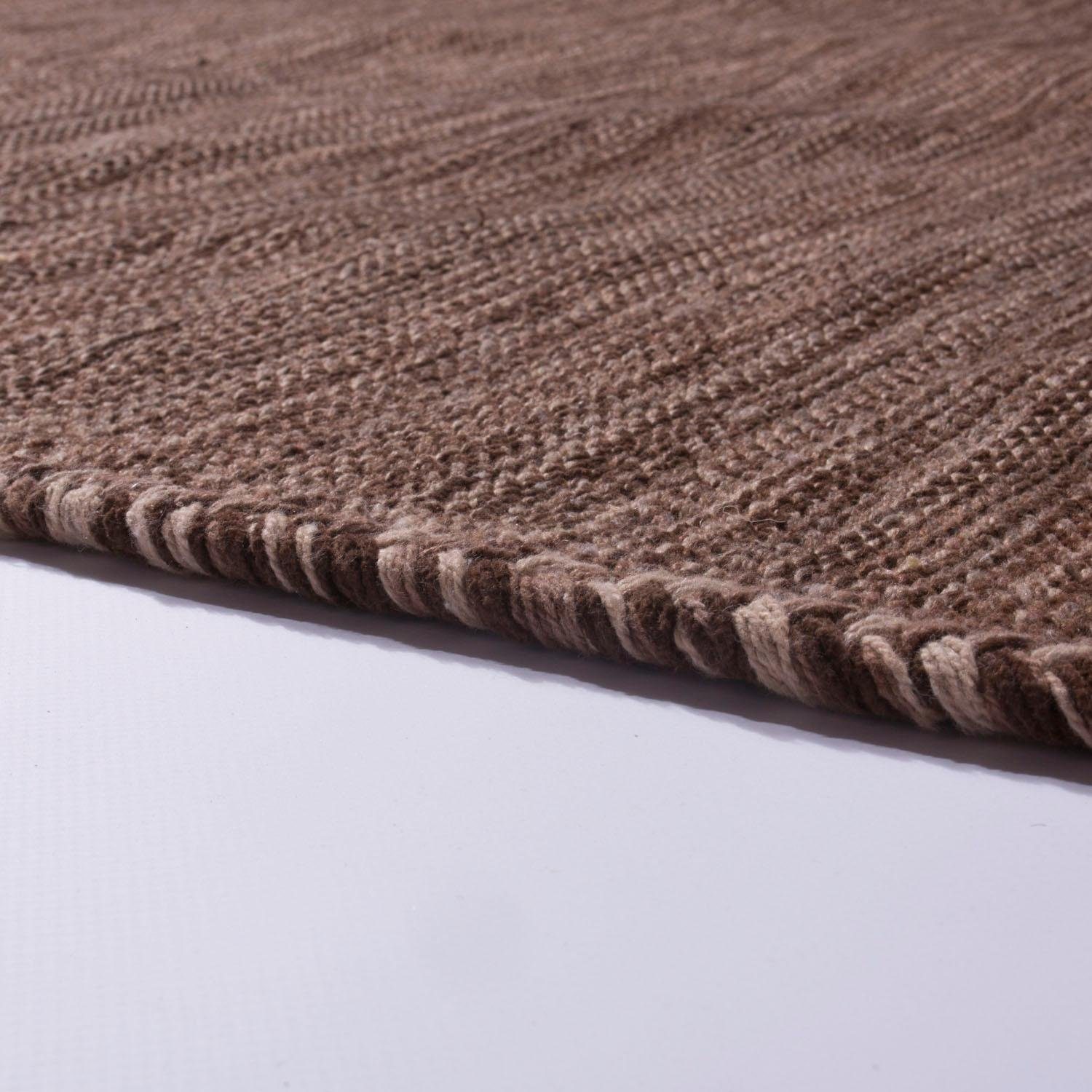 Paco Home Vloerkleed Kilim 210 Handgeweven, platweefsel, puur katoen, met de hand geweven, unikleurig