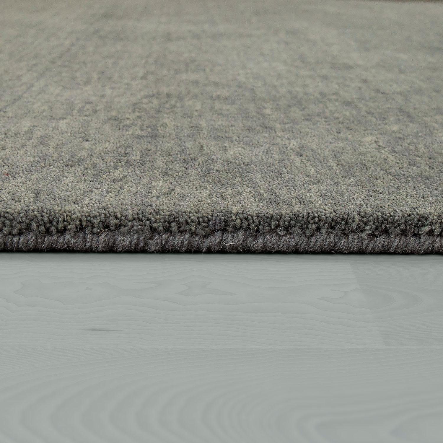 Paco Home Wollen kleed Atlas 100 Gabbeh, korte pool, met de hand geweven, zuivere wol, unikleurig