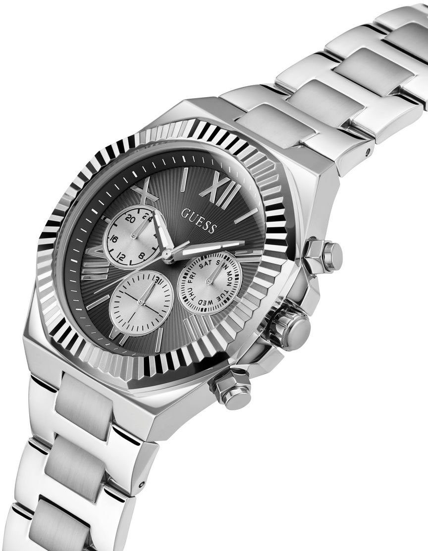 Guess Multifunctioneel horloge EQUITY Horloge, quartzhorloge, herenhorloge, stalen armband