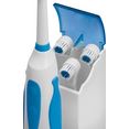 proficare elektrische tandenborstel pc-ez 3055 borstel met afgeronde tynex dupont-kwaliteitsvezels, veilig voor tanden en tandvlees wit