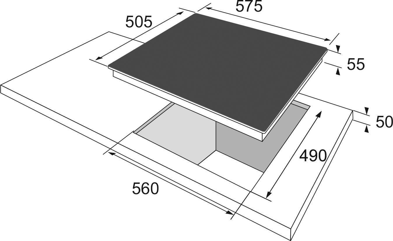 Amica Inductiekookplaat KMI 752 610 E