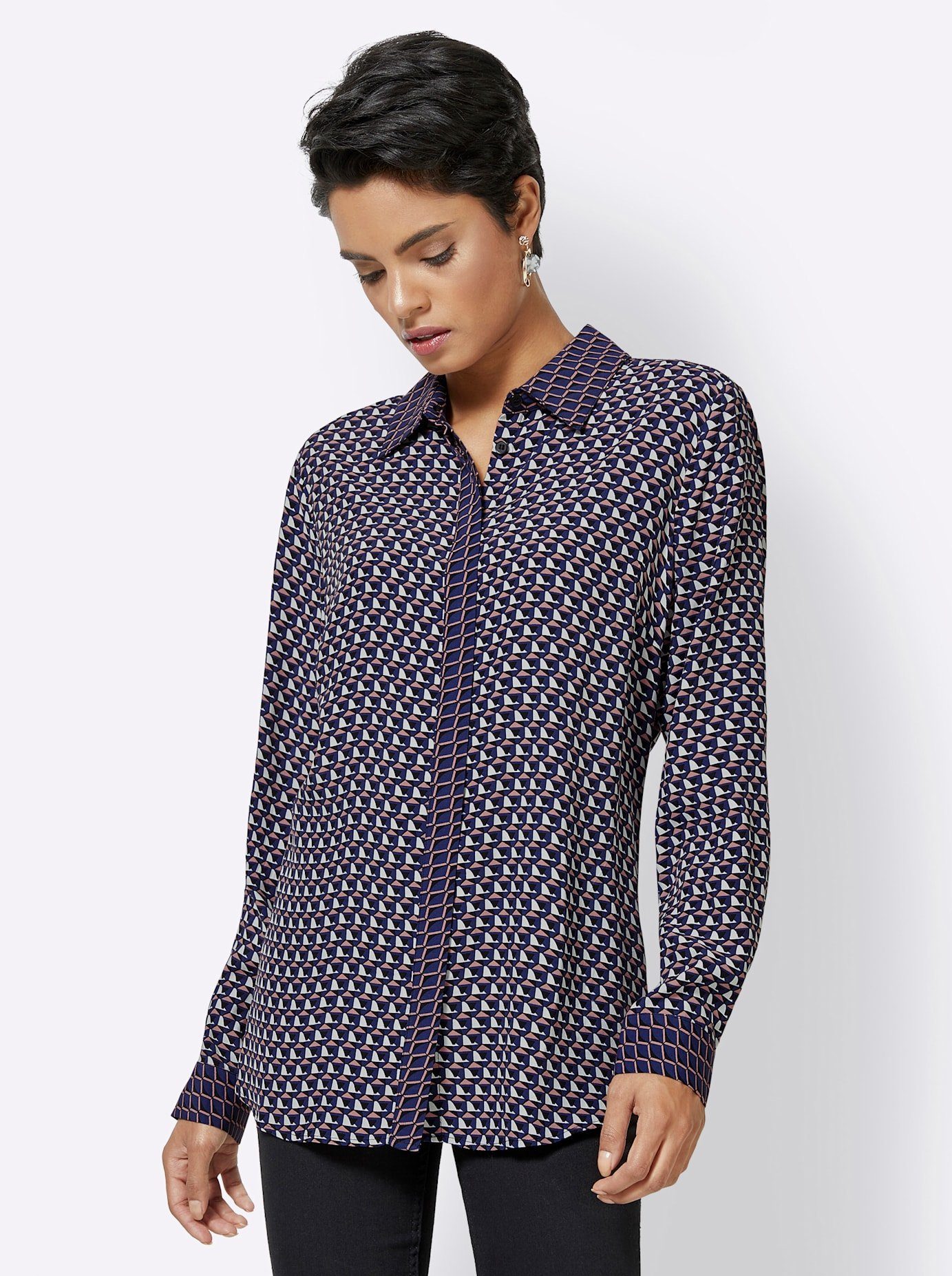 Creation L Gedessineerde blouse