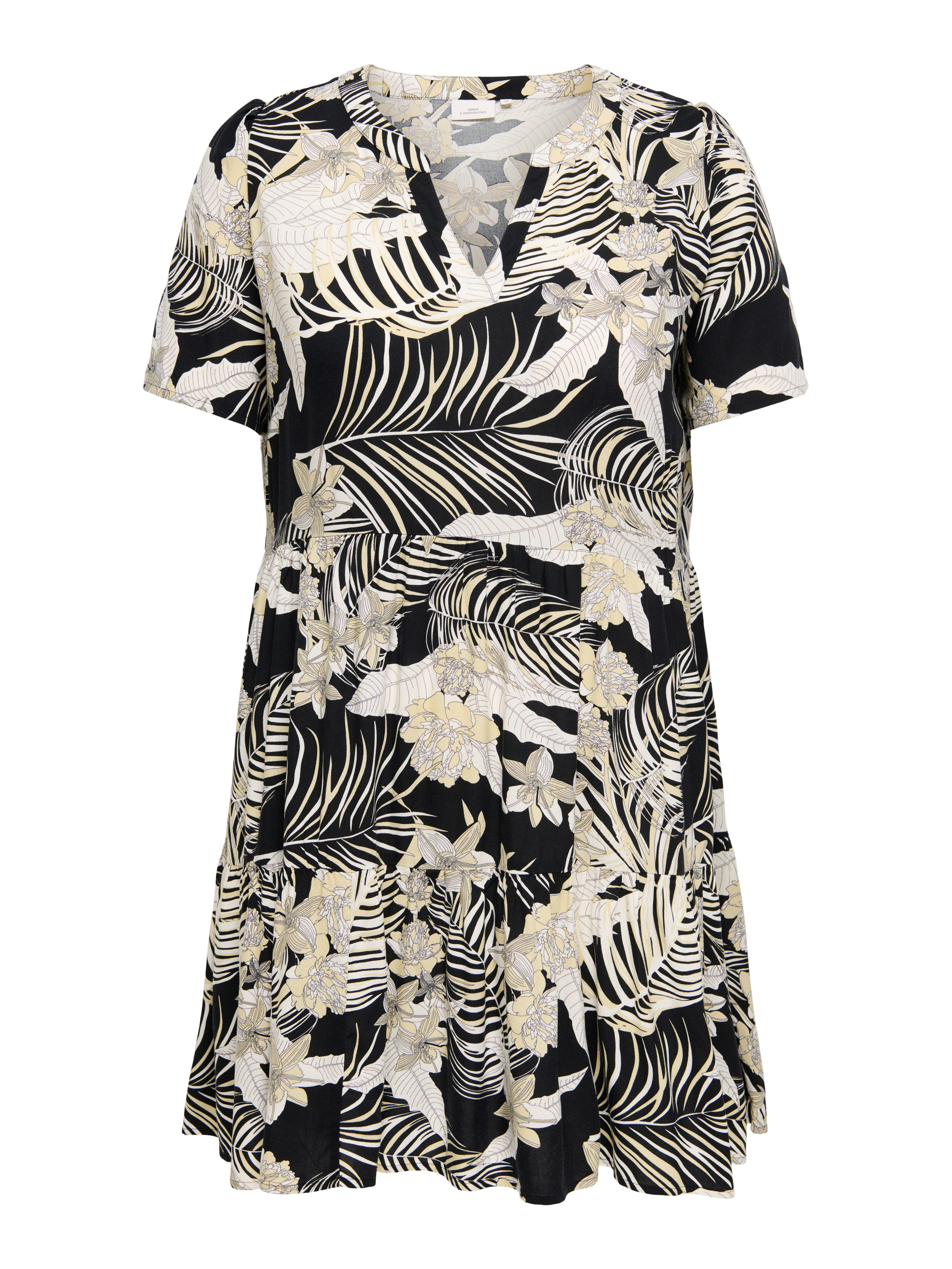 ONLY CARMAKOMA Mini-jurk CARZALLY LIFE S/S THEA TUNIC DRESS NOOS
