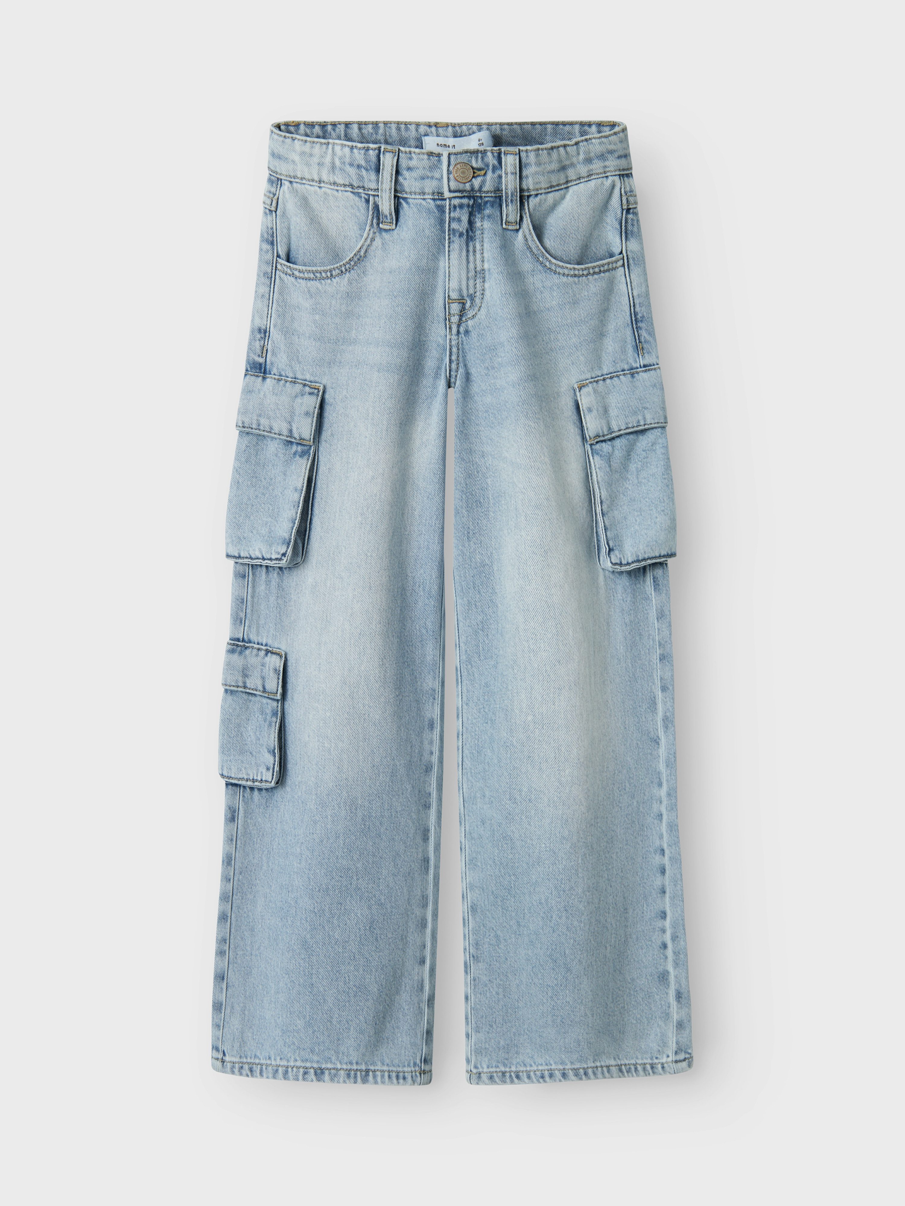 Name It Wijde jeans NKFBELLA WIDE CARGO JEANS 8772-BE NOOS
