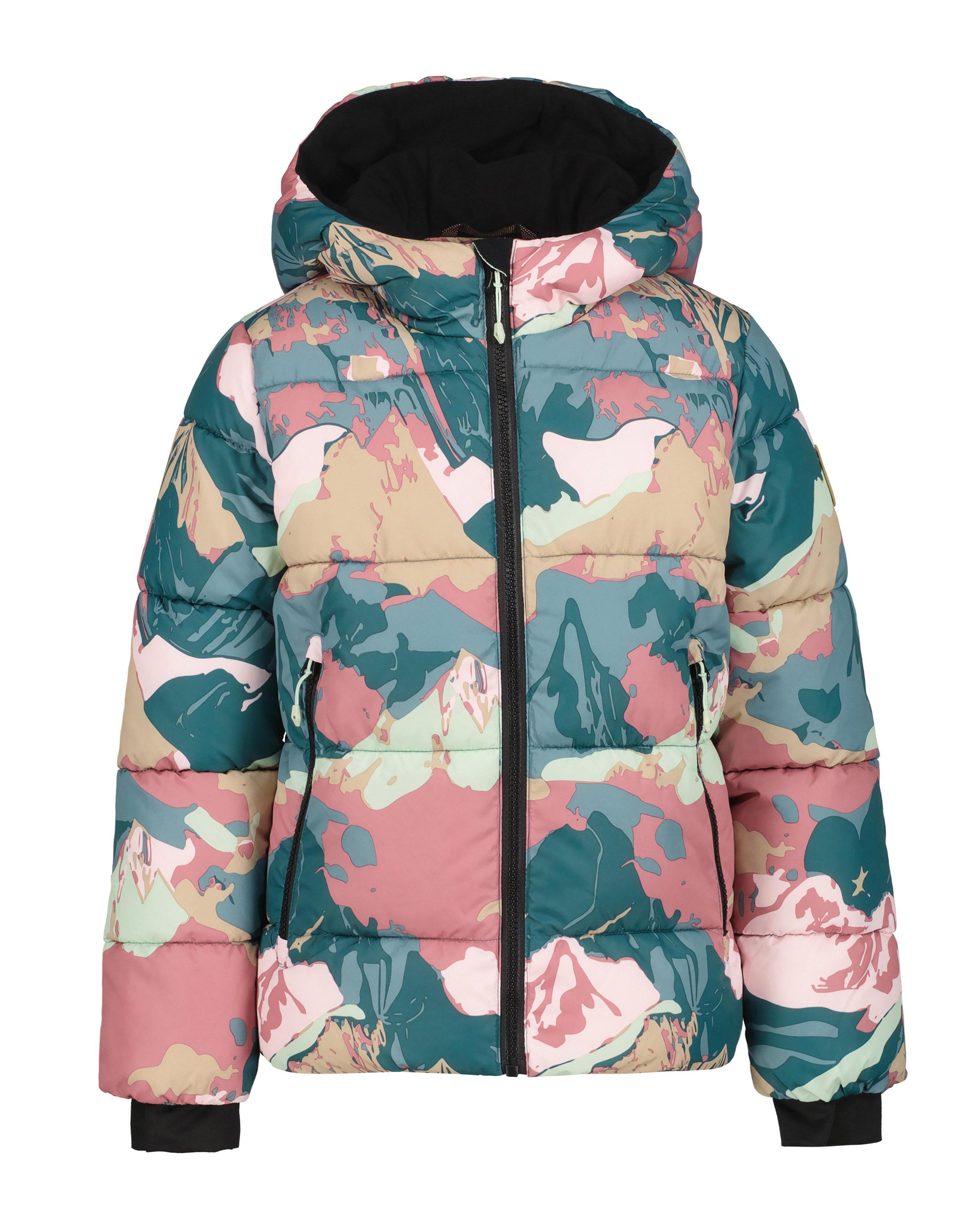 Icepeak Gewatteerde jas KARNAK JR - voor kinderen met subtiele logo-opdrukken aan de onderkant en sluiting kinderen winterjassen maat 176 roze