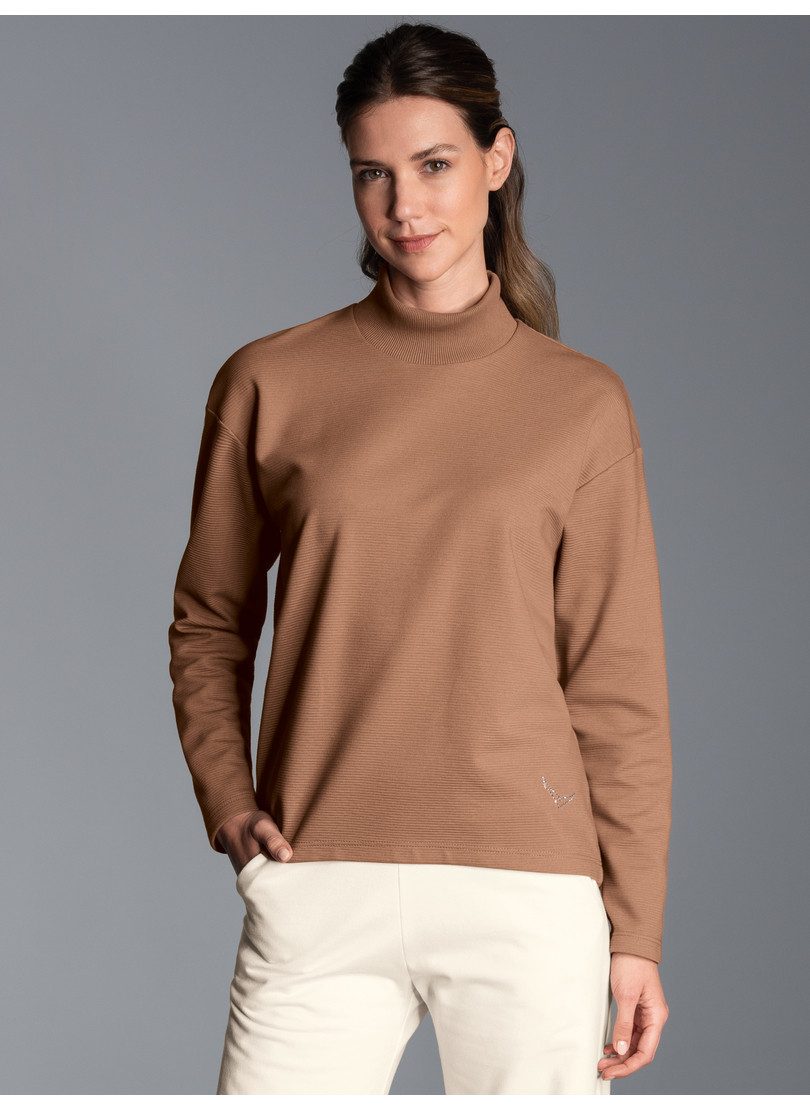 Trigema Sweatshirt TRIGEMA Sweatshirt met opstaande kraag
