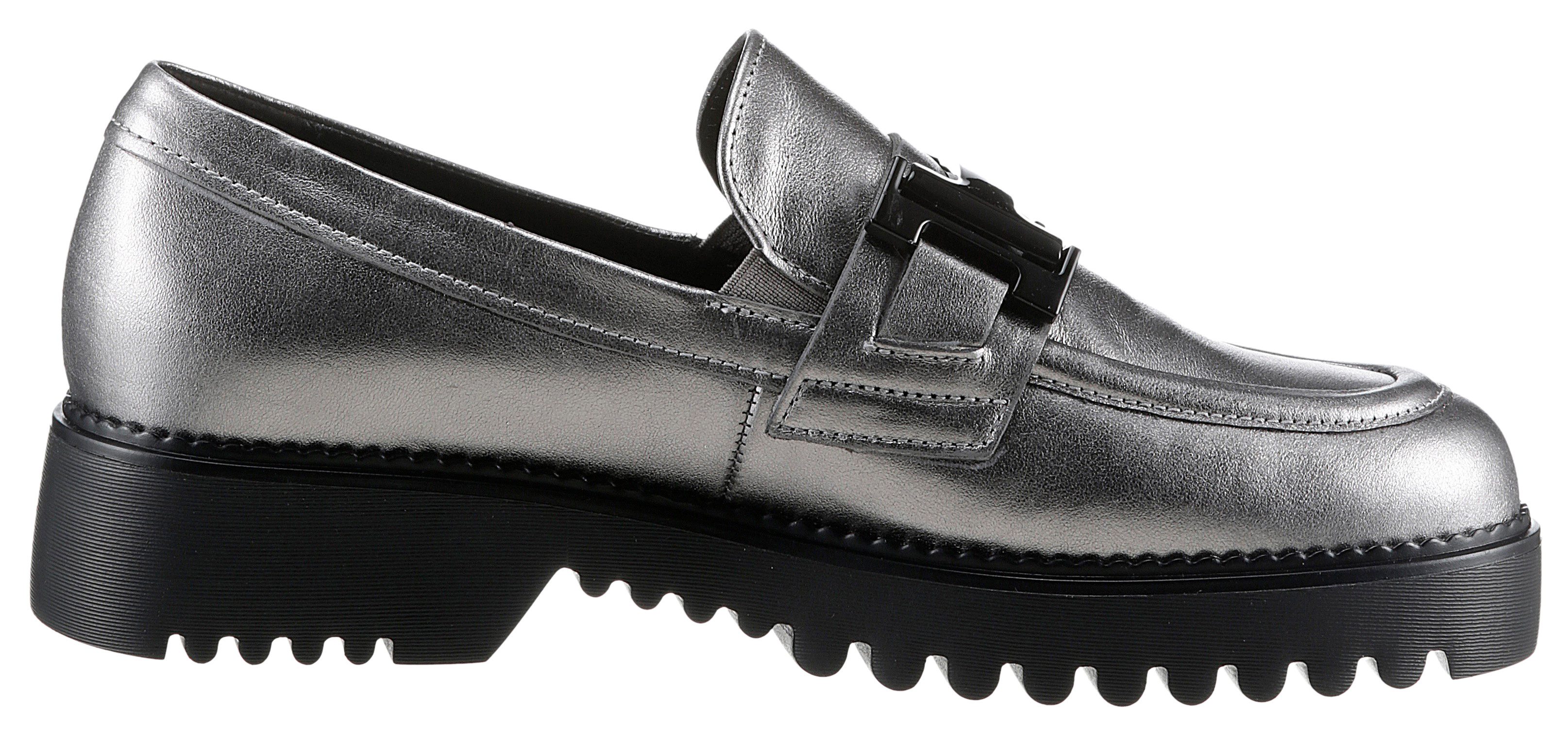 Gabor Loafers Florence hakken, slippers, lage schoen, instapschoen in breedte g (=breed)