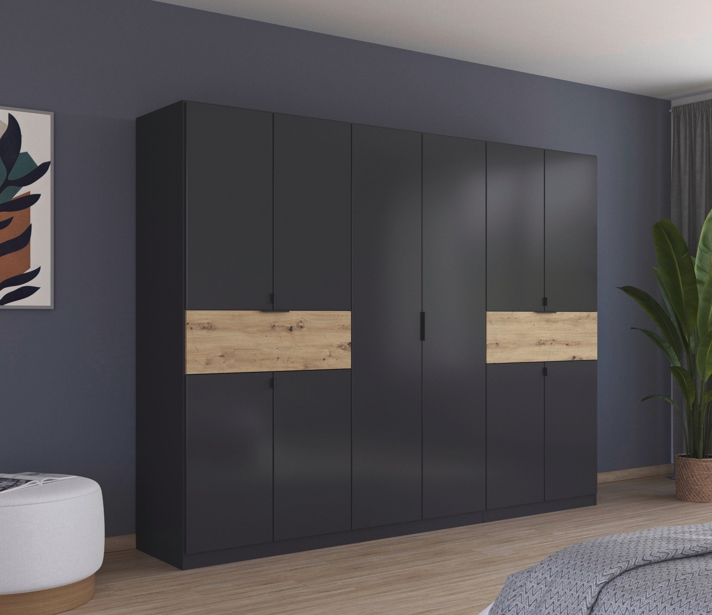rauch Draaideurkast Kledingkast kast garderobe waskast TICAO met 2 ruime lades, veel opbergruimte made in germany