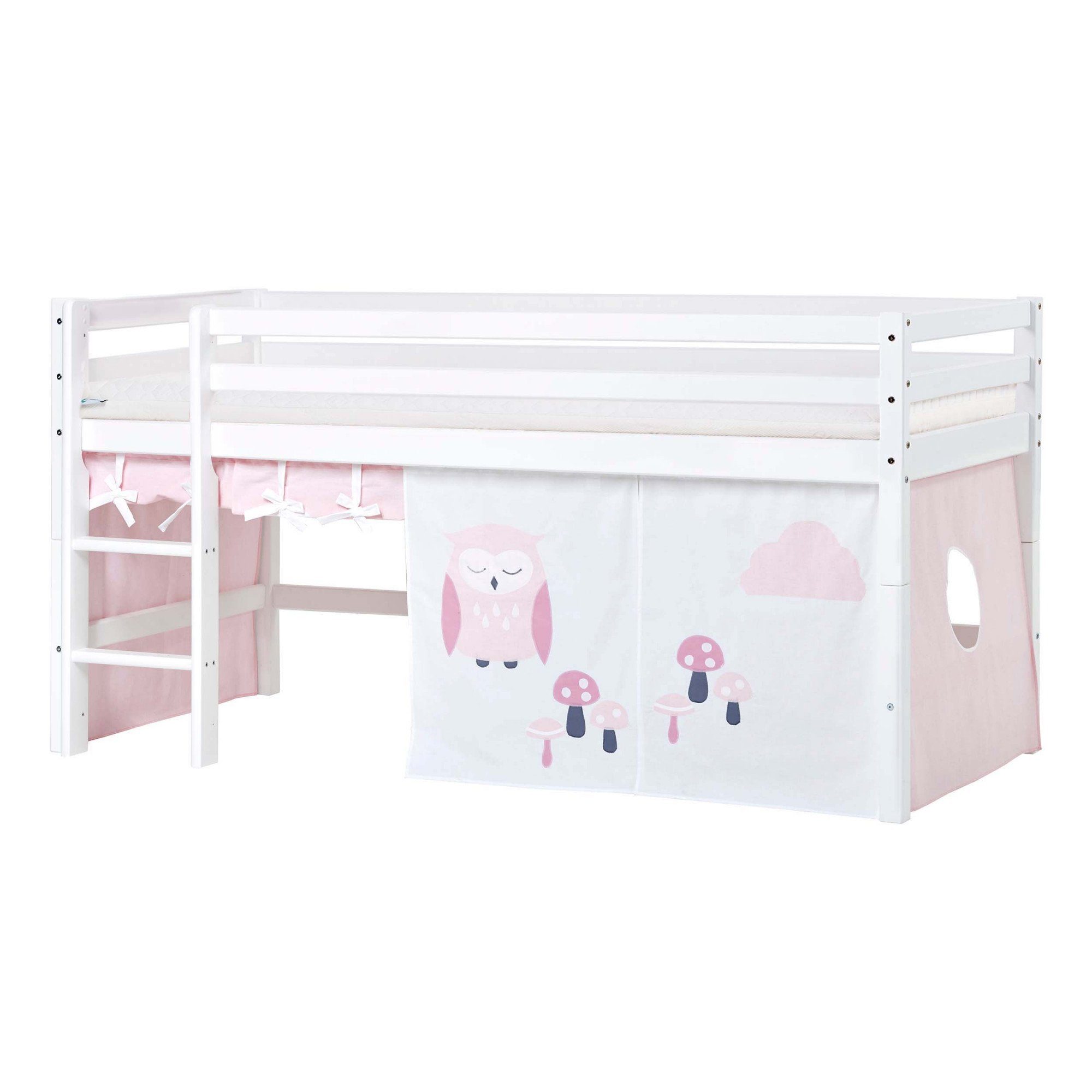 Hoppekids Hoogslaper ECO Dream, kinderbed, speelbed, halfhoog bed van massief hout