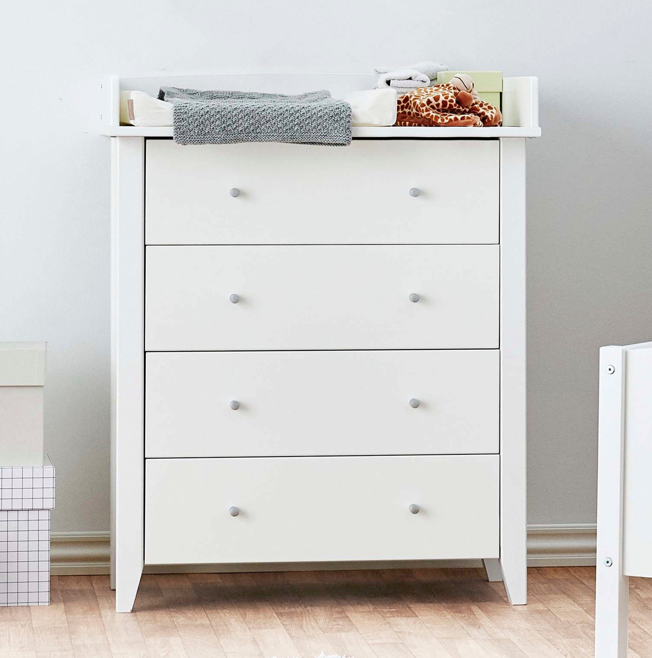 Hoppekids Commode Christian Aankleedkussen afneembaar commodes wit