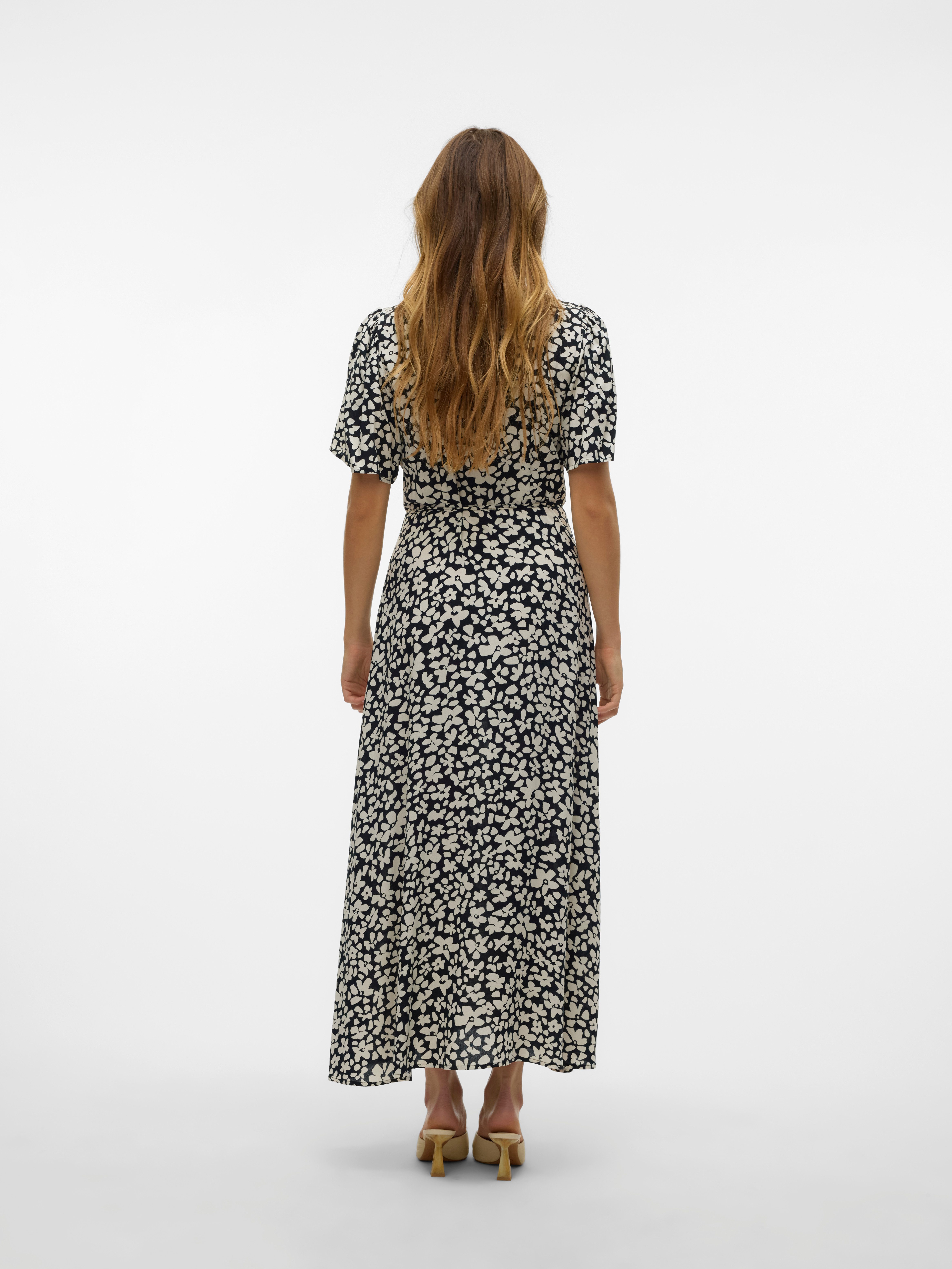 Vero Moda Zomerjurk VMALBA SS CALF DRESS WVN GA NOOS