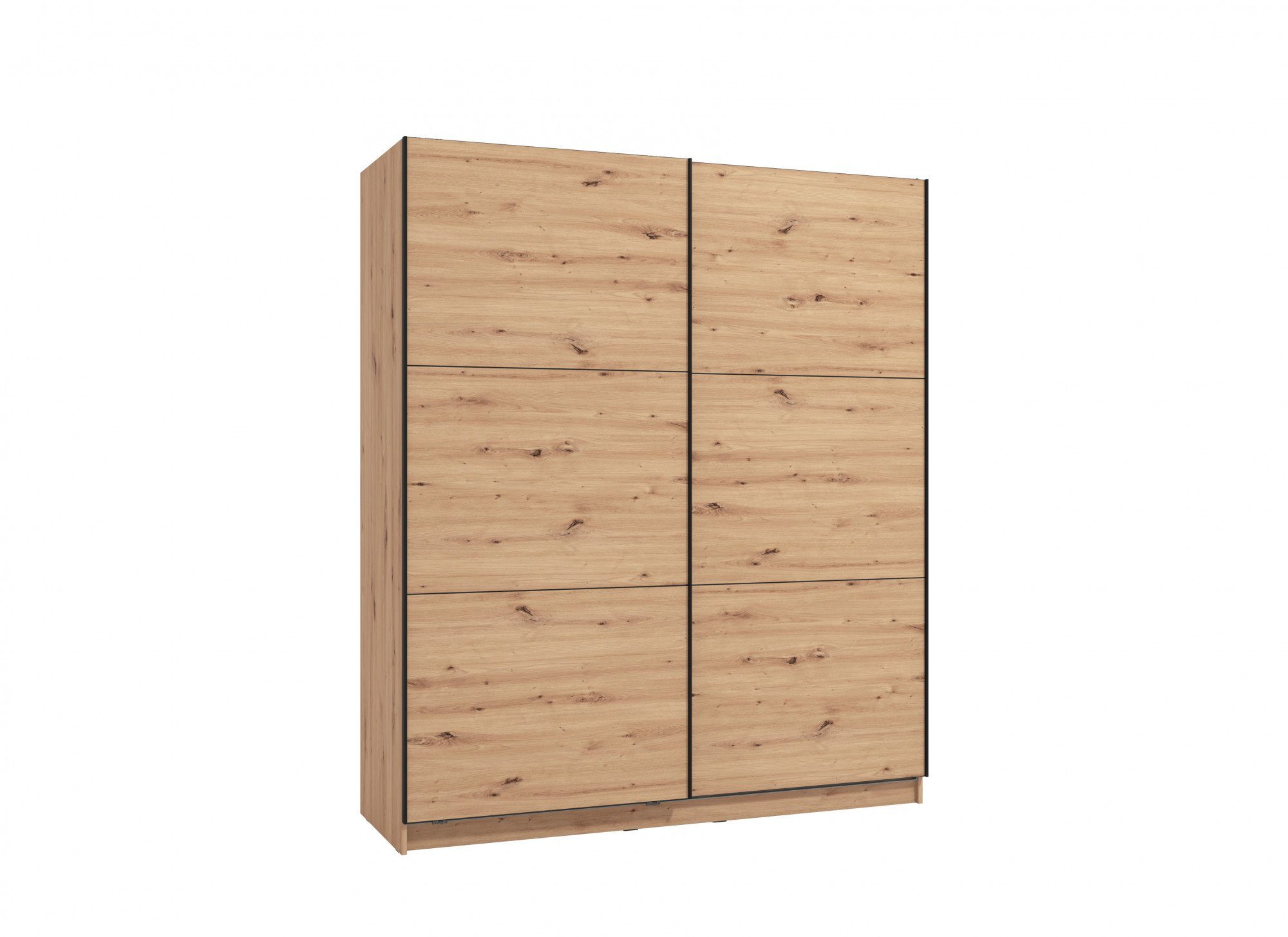 INOSIGN Zweefdeurkast Sierra klassieke kledingkast linnenkast 179 of 217 cm breed met volledige binnenindeling, fsc®-gecertificeerd houtmateriaal