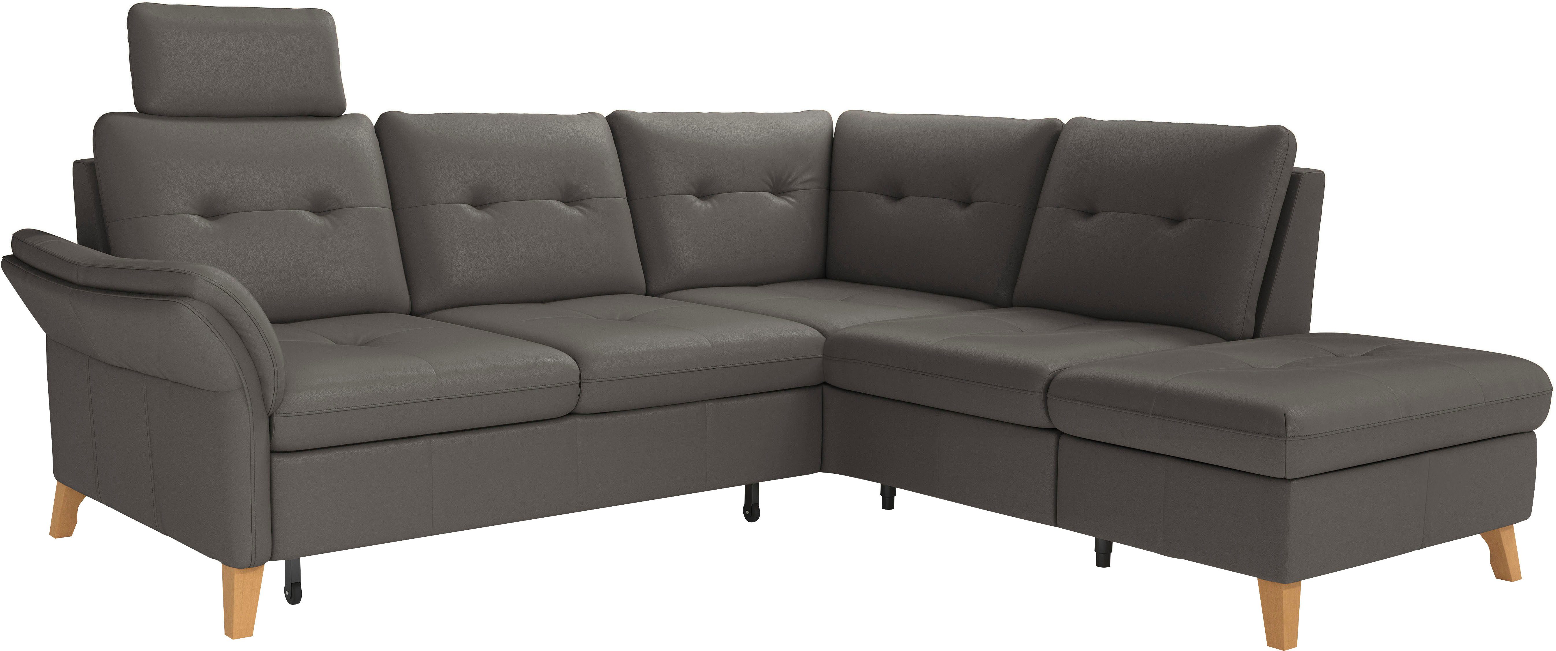 sit&more Hoekbank Göteborg inclusief zitdiepteverstelling, optioneel met bedfunctie & bedlade