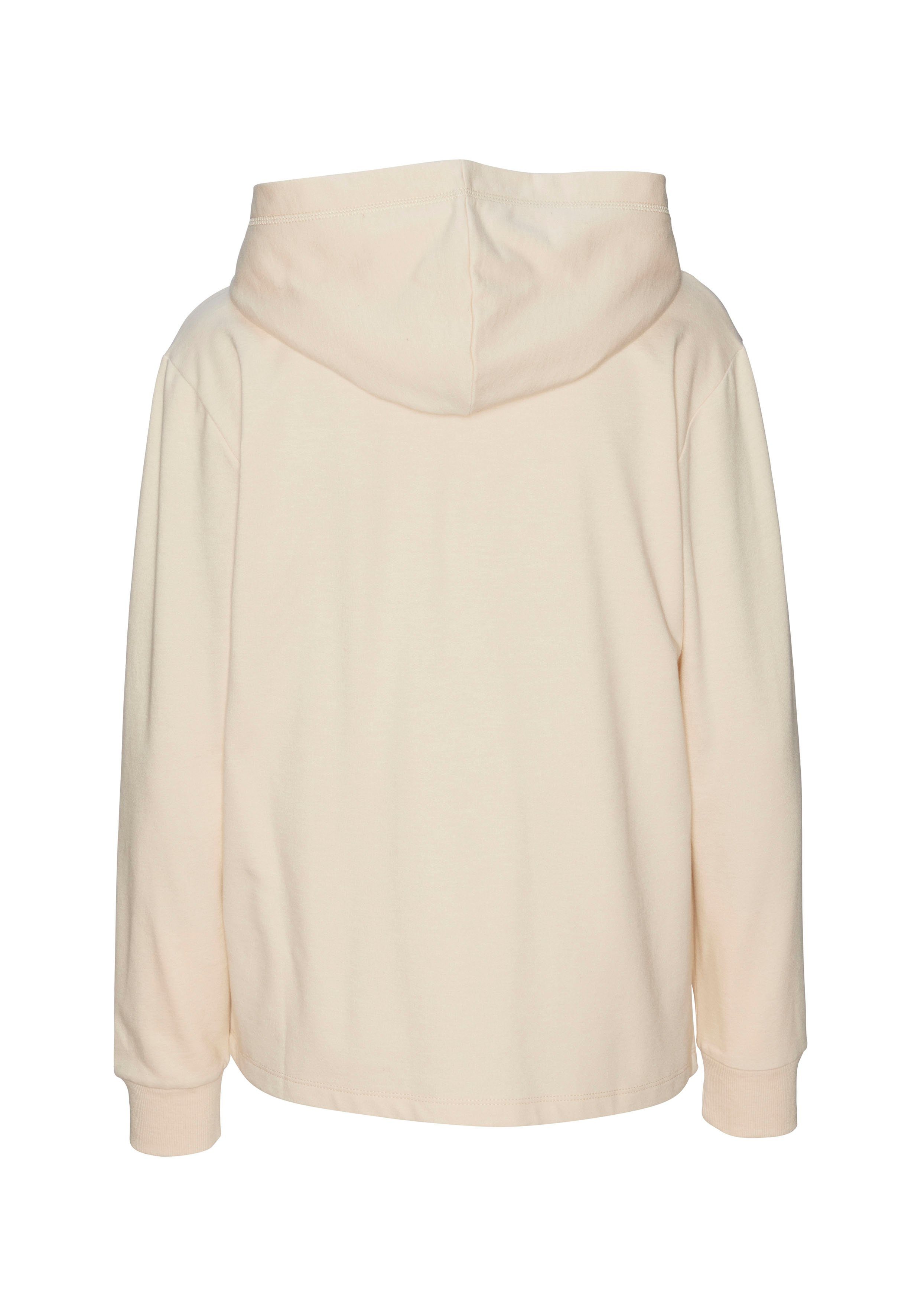 Lascana Hoodie met subtiele frontprint, loungepak