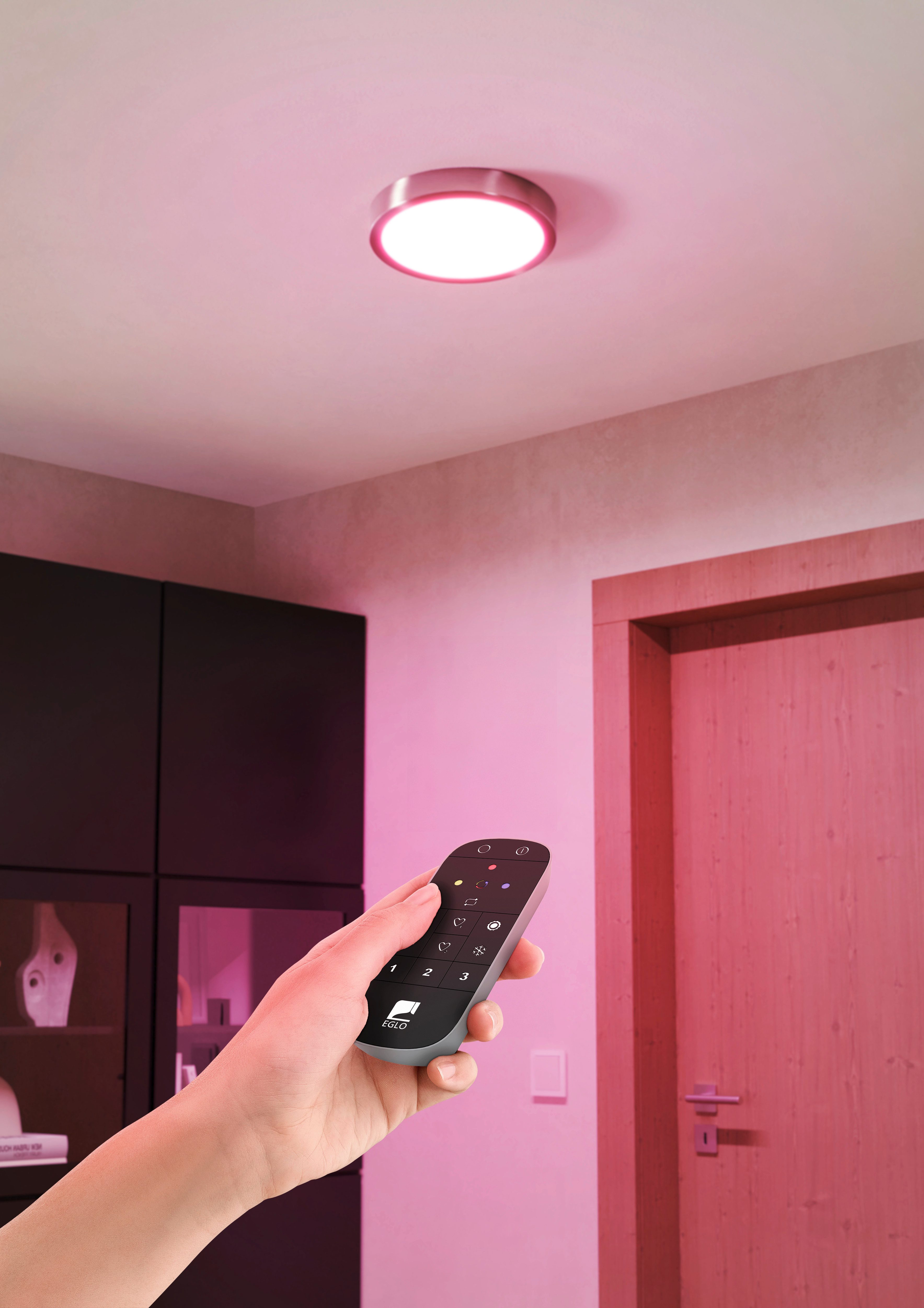 EGLO Slim-Home-afstandsbediening CONNECT Z REMOTE Fernbedienung, Zubehör, ZigBee 3.0, batteriebetrieben EGLO Connect Z afstandsbediening (1 stuk)