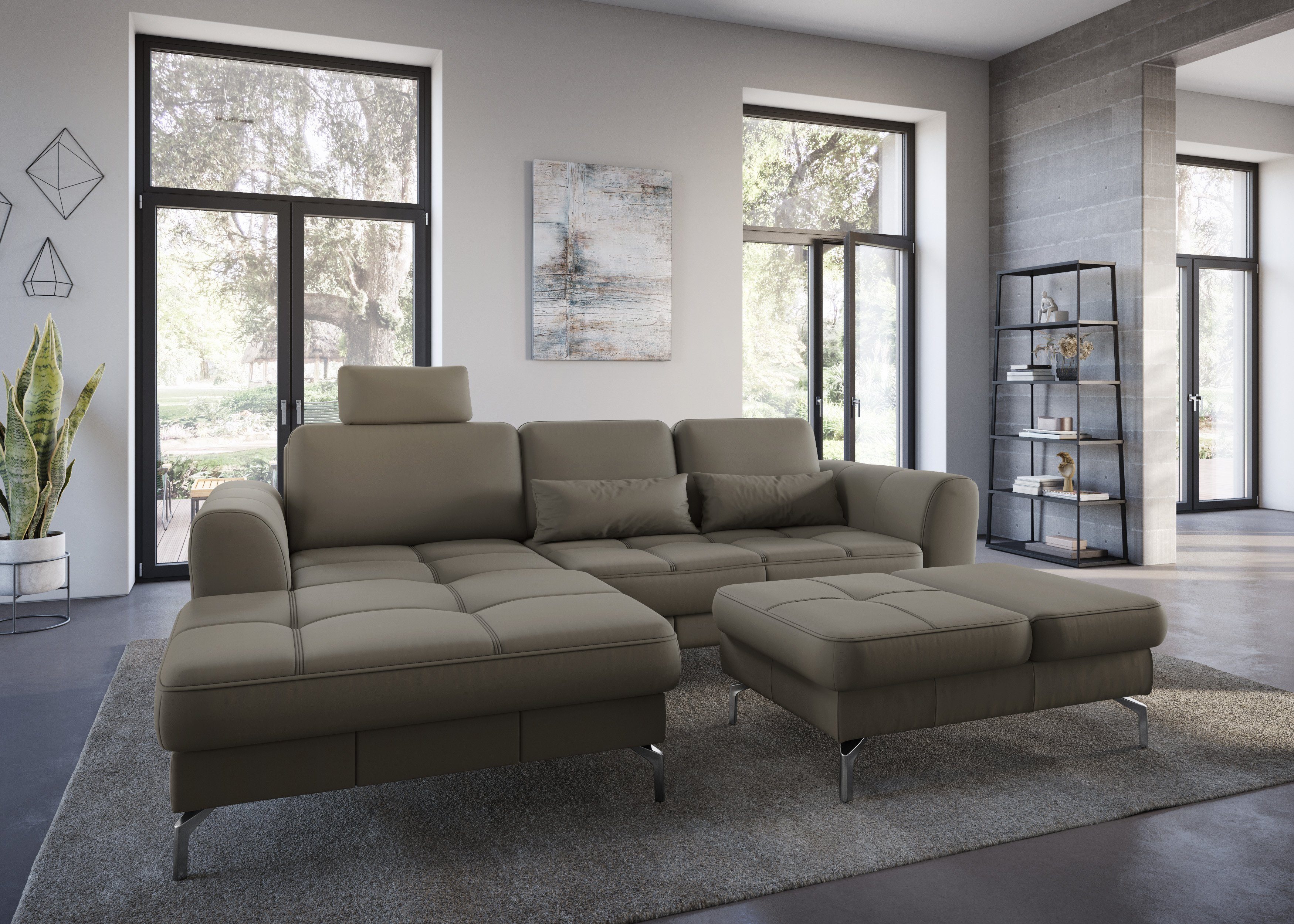 sit&more Hocker Bendigo met inklapfunctie, bodemvrijheid 15 cm, naar keuze in 2 pootkleuren